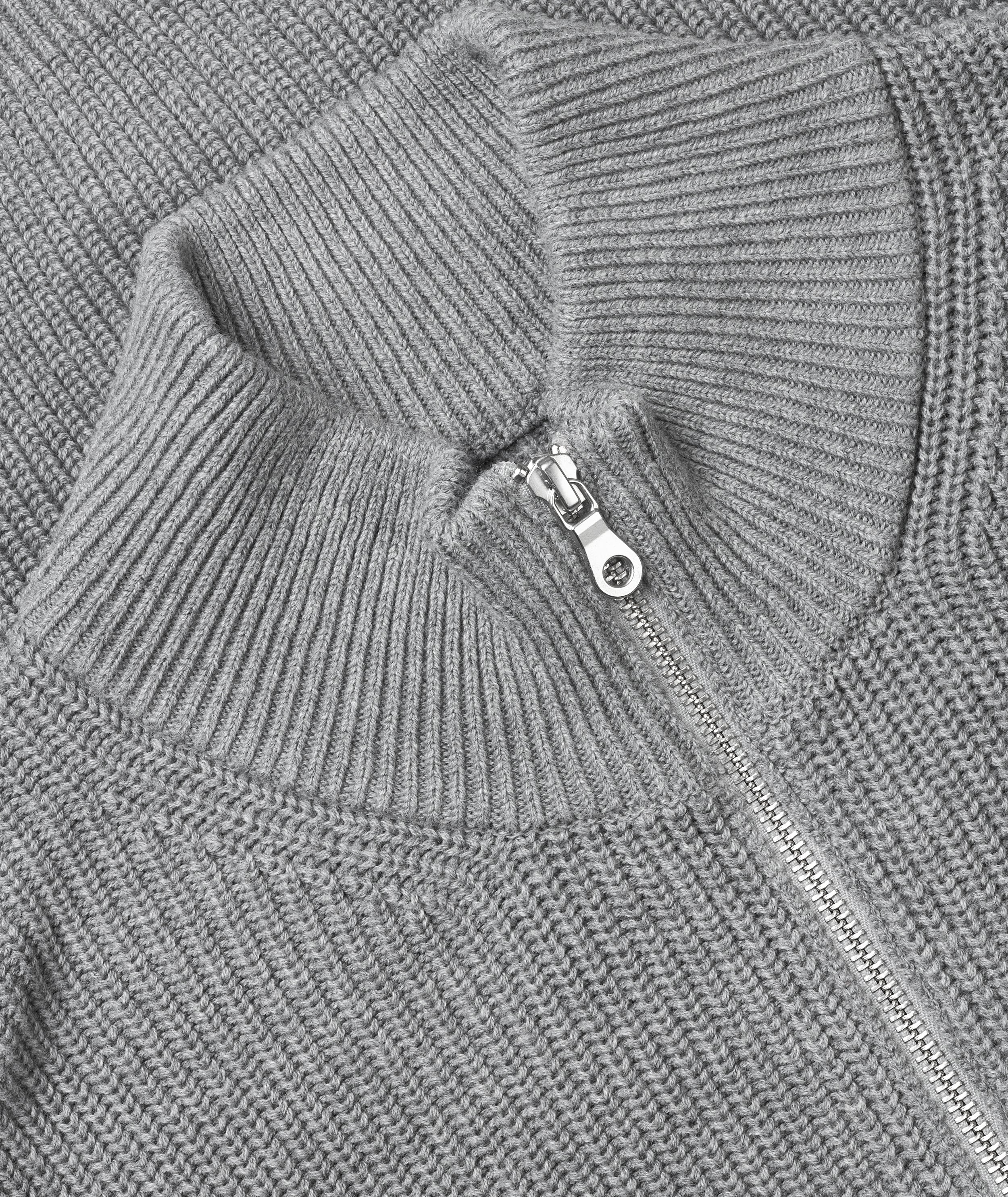 GARMENT PROJECT MAN Norman - Grey Melange Knit 400 Grey