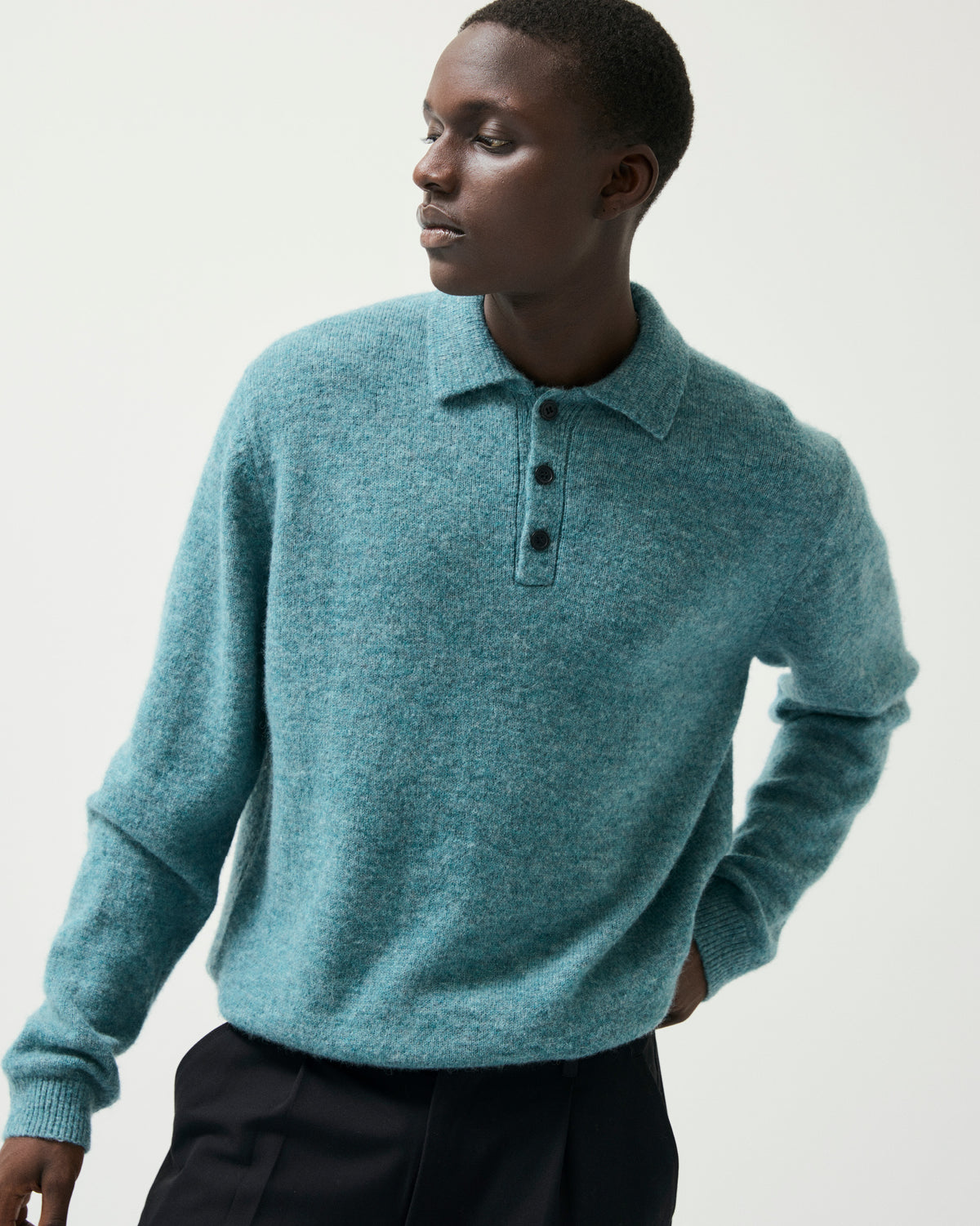 GARMENT PROJECT MAN Norton - Dusty Turquoise Knit 740 Dusty Turquoise