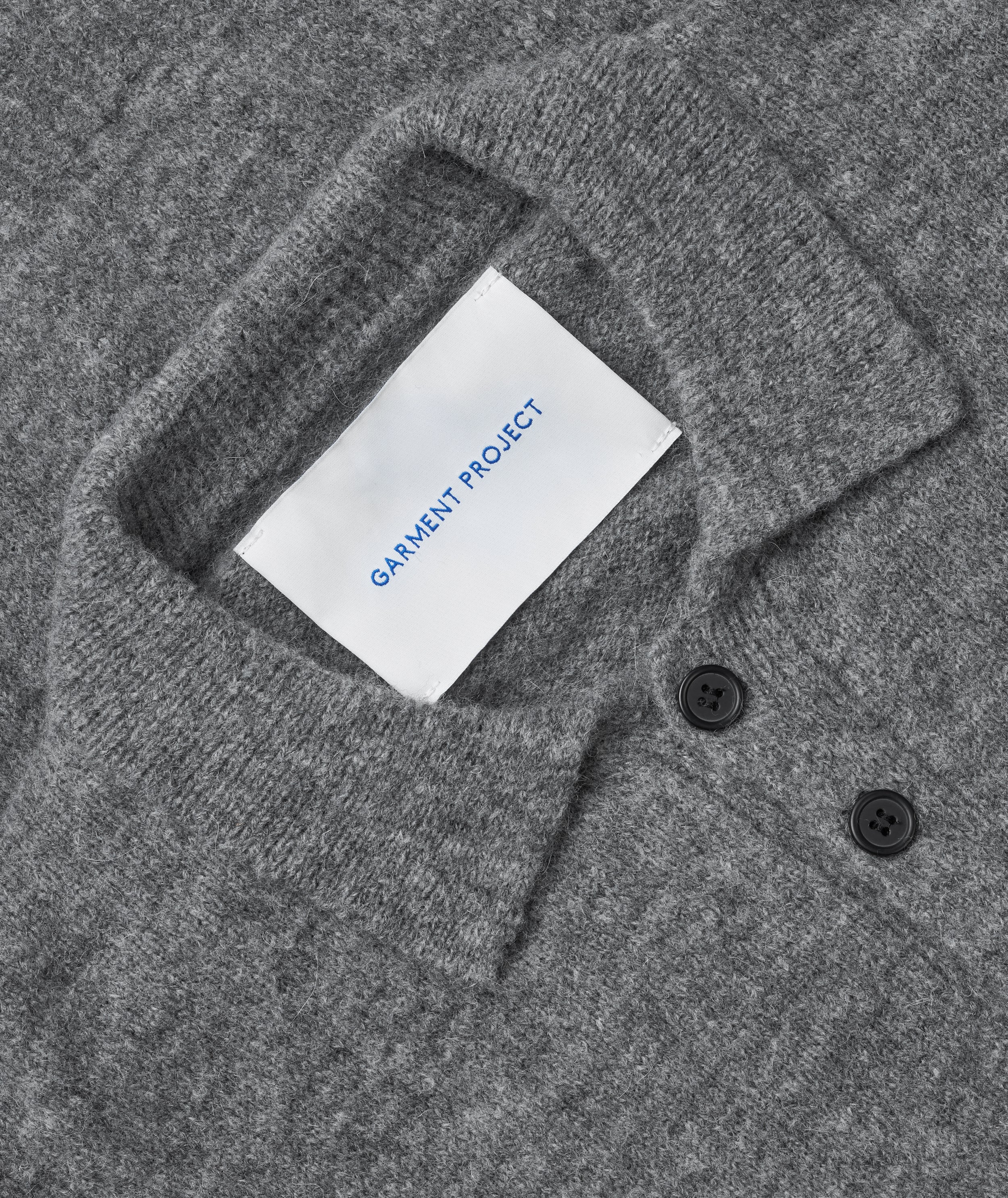 GARMENT PROJECT MAN Norton - Grey Melange Knit 400 Grey