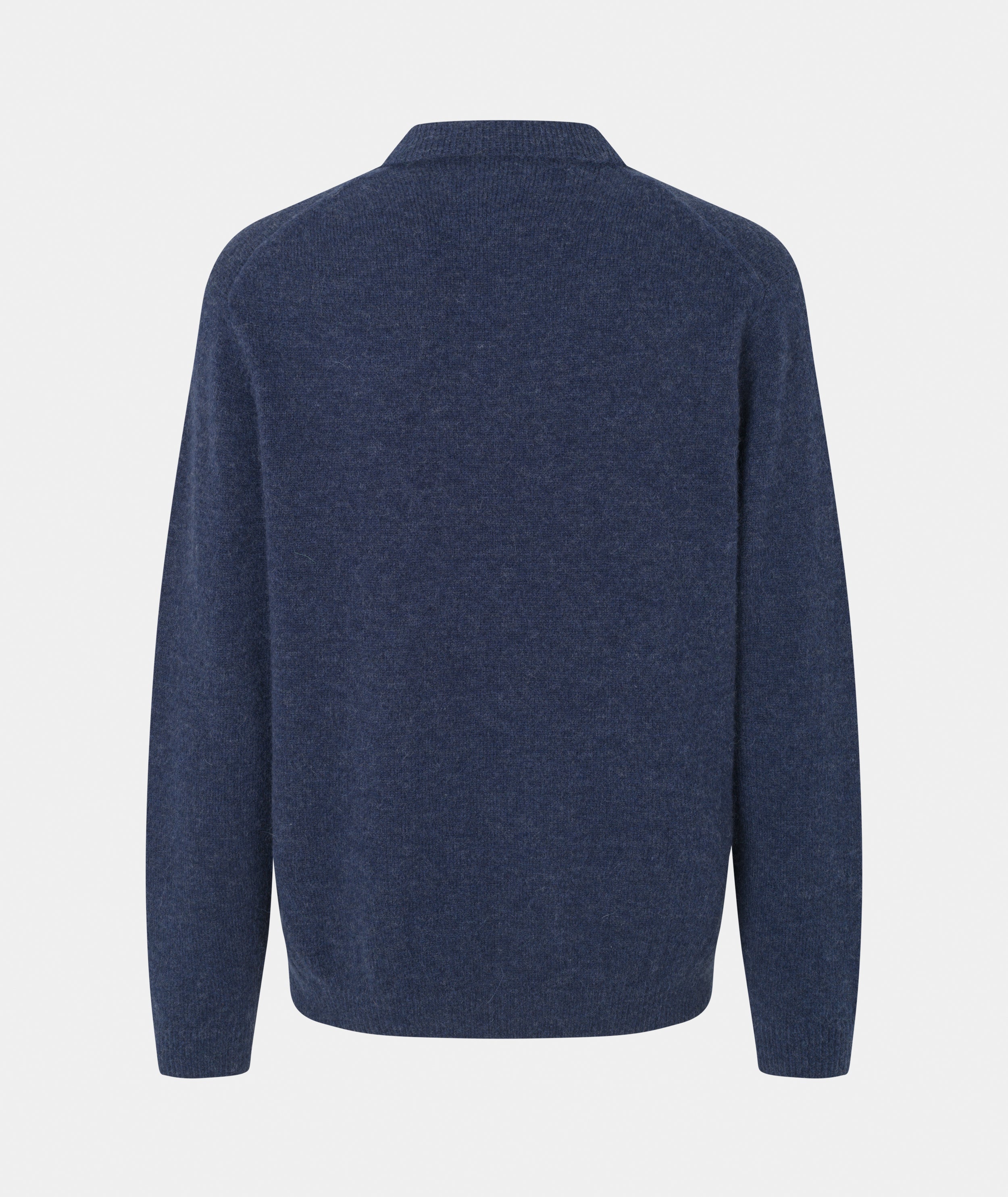 GARMENT PROJECT MAN Norton - Navy Melange Knit 500 Navy