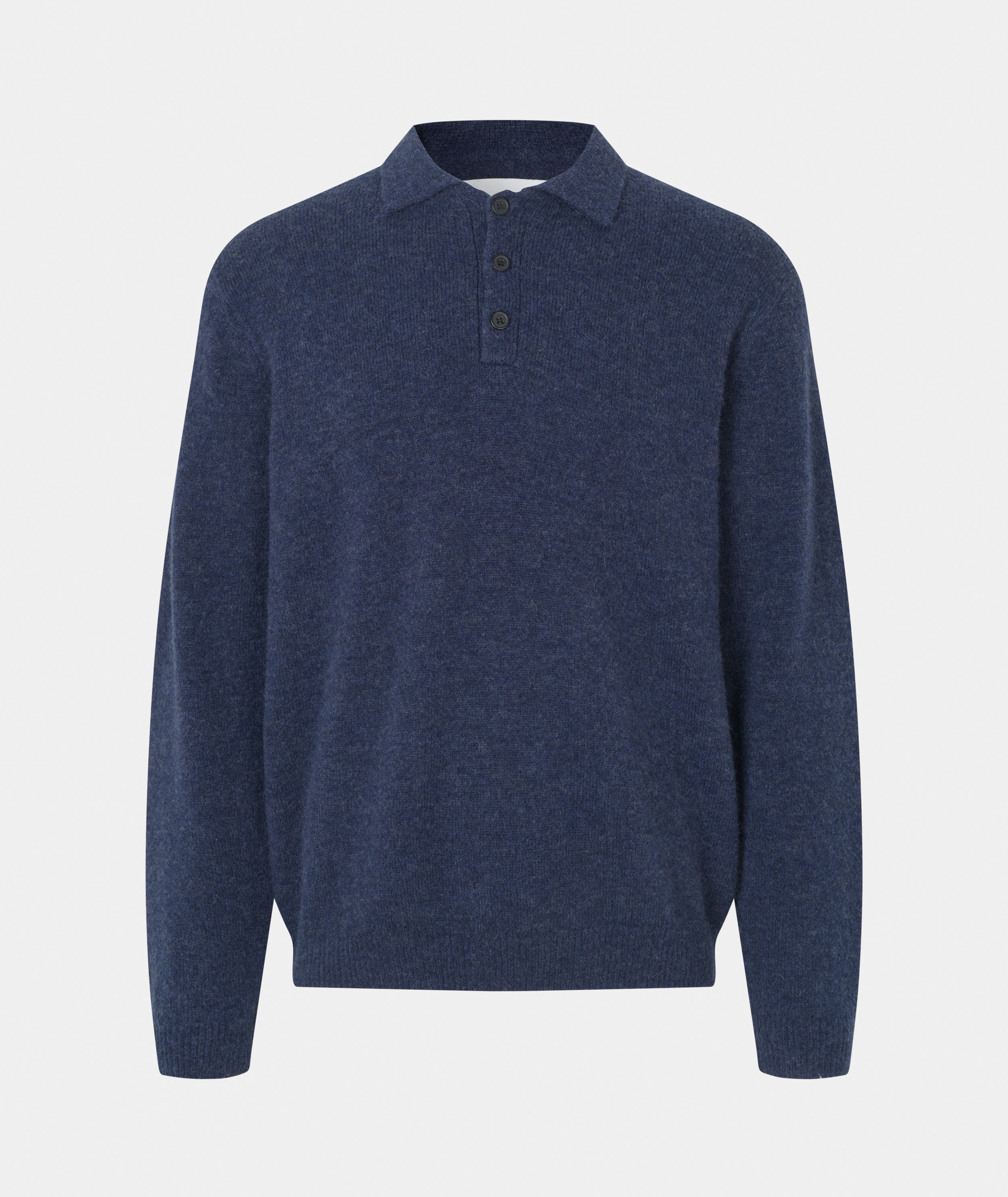 GARMENT PROJECT MAN Norton - Navy Melange Knit 500 Navy