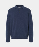 GARMENT PROJECT MAN Norton - Navy Melange Knit 500 Navy