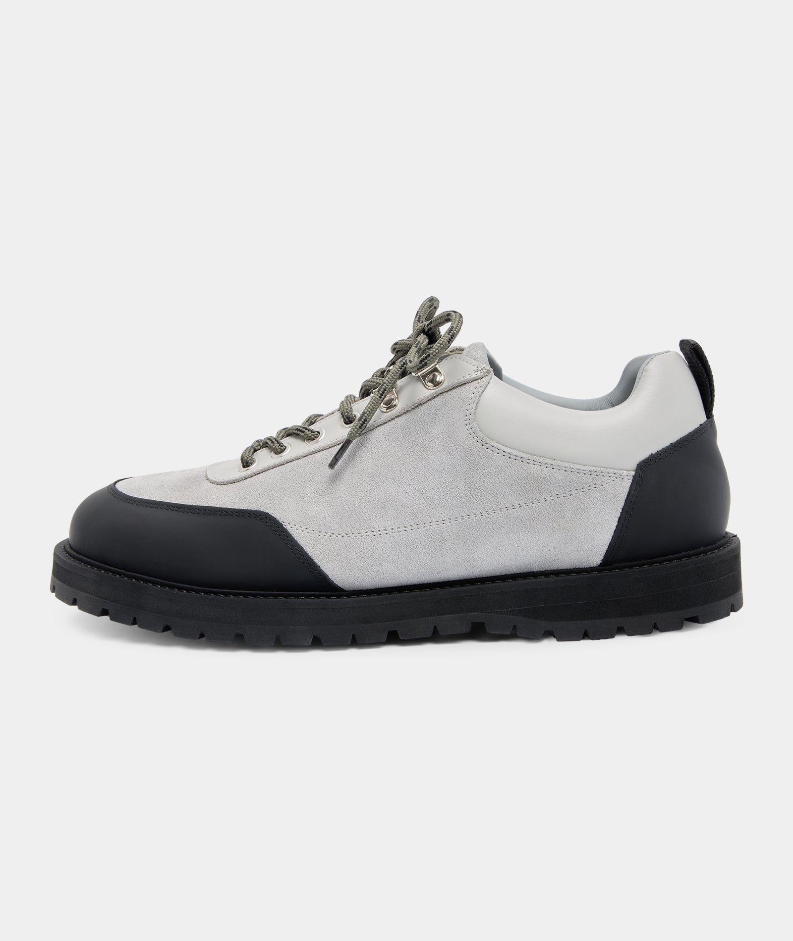 GARMENT PROJECT MAN Olaf Low - Light Grey Suede Sneakers 410 Light Grey