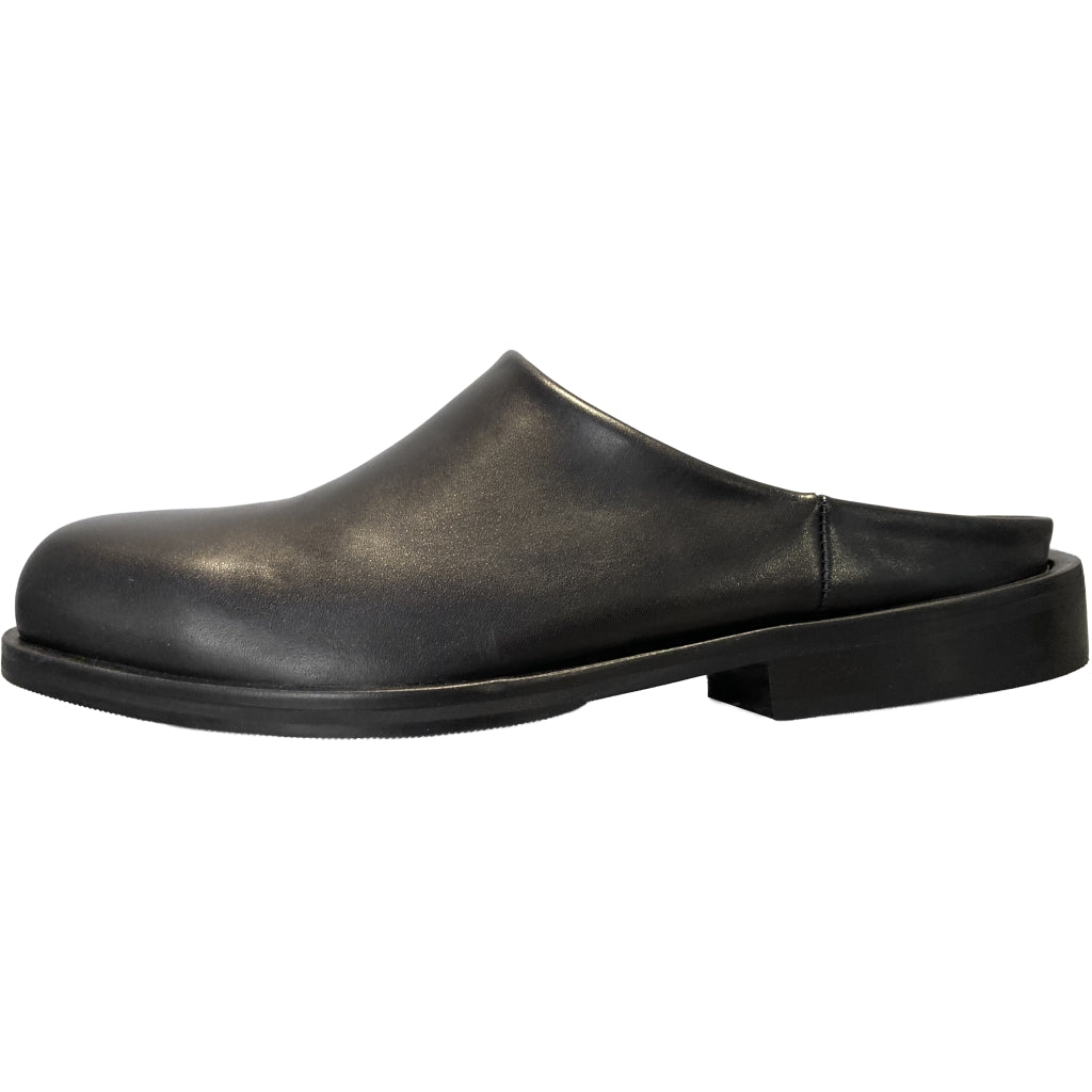 GARMENT PROJECT MAN Oliver - Black Leather Mules 999 Black