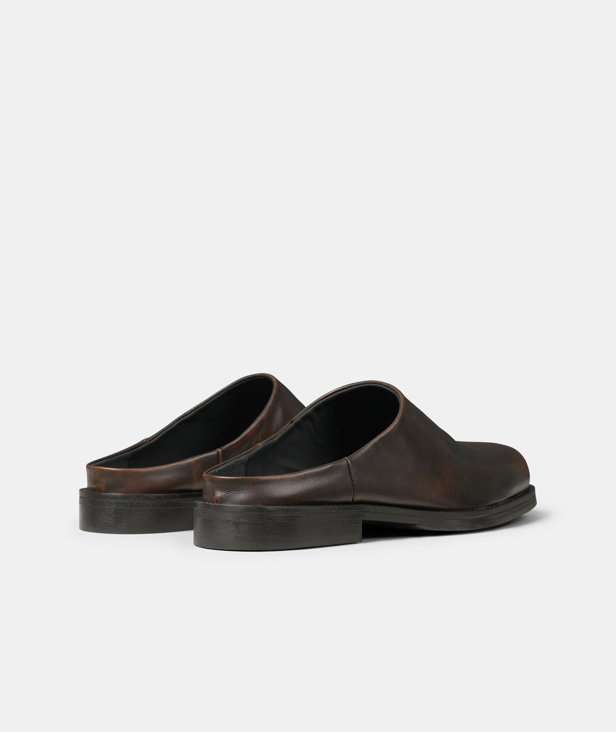 GARMENT PROJECT MAN Oliver - Brown Vintage Leather Mules 800 Brown
