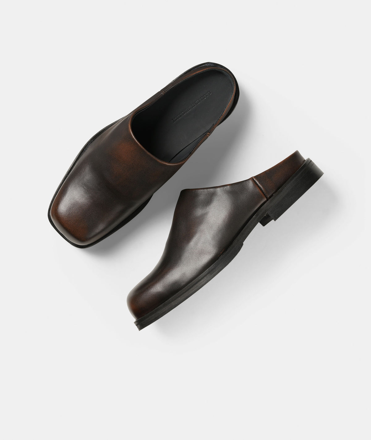 GARMENT PROJECT MAN Oliver - Brown Vintage Leather Mules 800 Brown