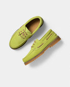 GARMENT PROJECT MAN Ollie Boat Shoe - Acid Yellow Suede Shoes 360 Acid Yellow