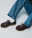 GARMENT PROJECT MAN Ollie Boat Shoe - Brown Croco Leather Shoes 800 Brown