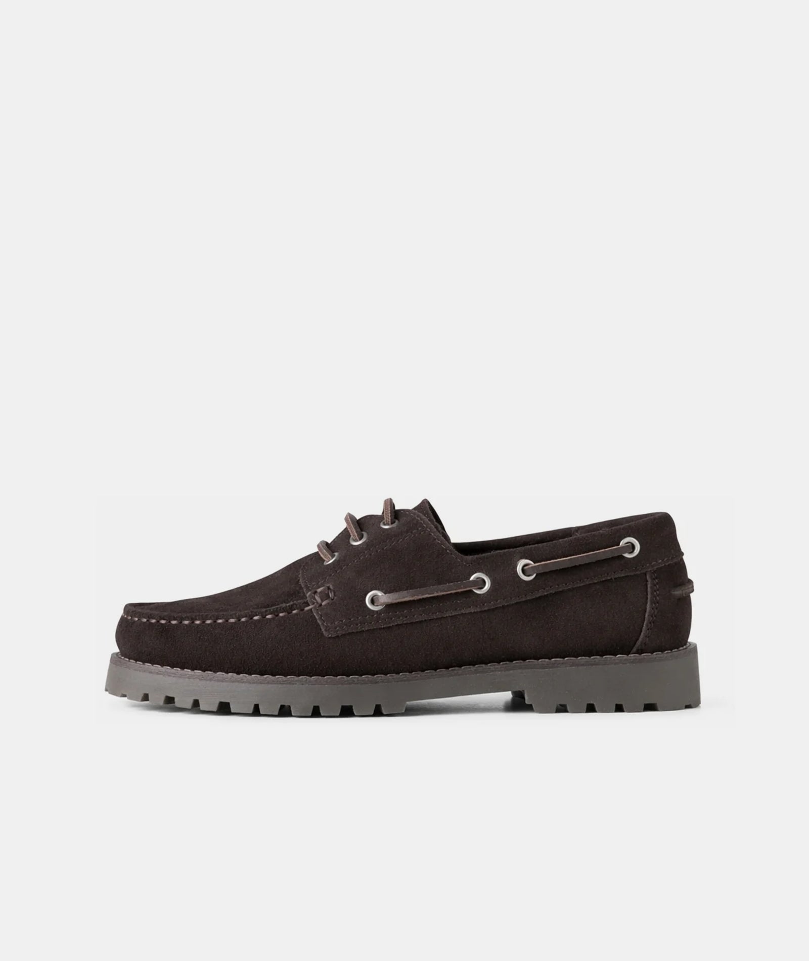 GARMENT PROJECT WMNS Ollie Boat Shoe - Brown Suede Shoes 800 Brown