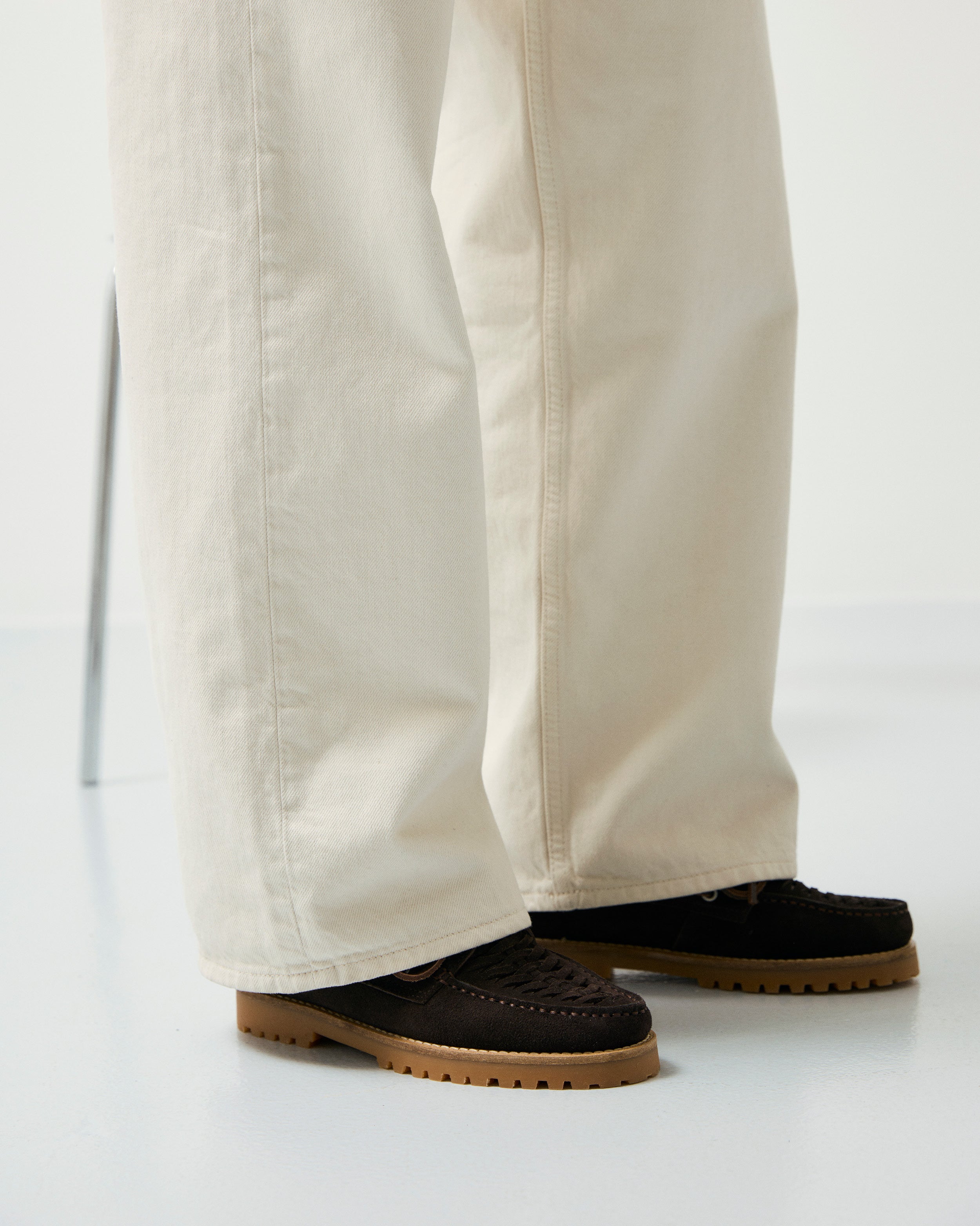 GARMENT PROJECT WMNS Ollie Boat Shoe - Brown Suede Braided Shoes 800 Brown