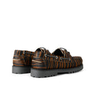 GARMENT PROJECT MAN Ollie Boat Shoe - Brown Zebra Pony Hair Shoes 800 Brown