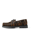 GARMENT PROJECT MAN Ollie Boat Shoe - Brown Zebra Pony Hair Shoes 800 Brown
