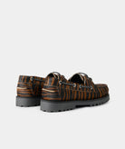 GARMENT PROJECT WMNS Ollie Boat Shoe - Brown Zebra Pony Hair Shoes 800 Brown