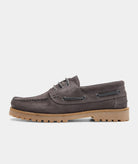 GARMENT PROJECT MAN Ollie Boat Shoe - Charcoal Suede Shoes 445 Charcoal