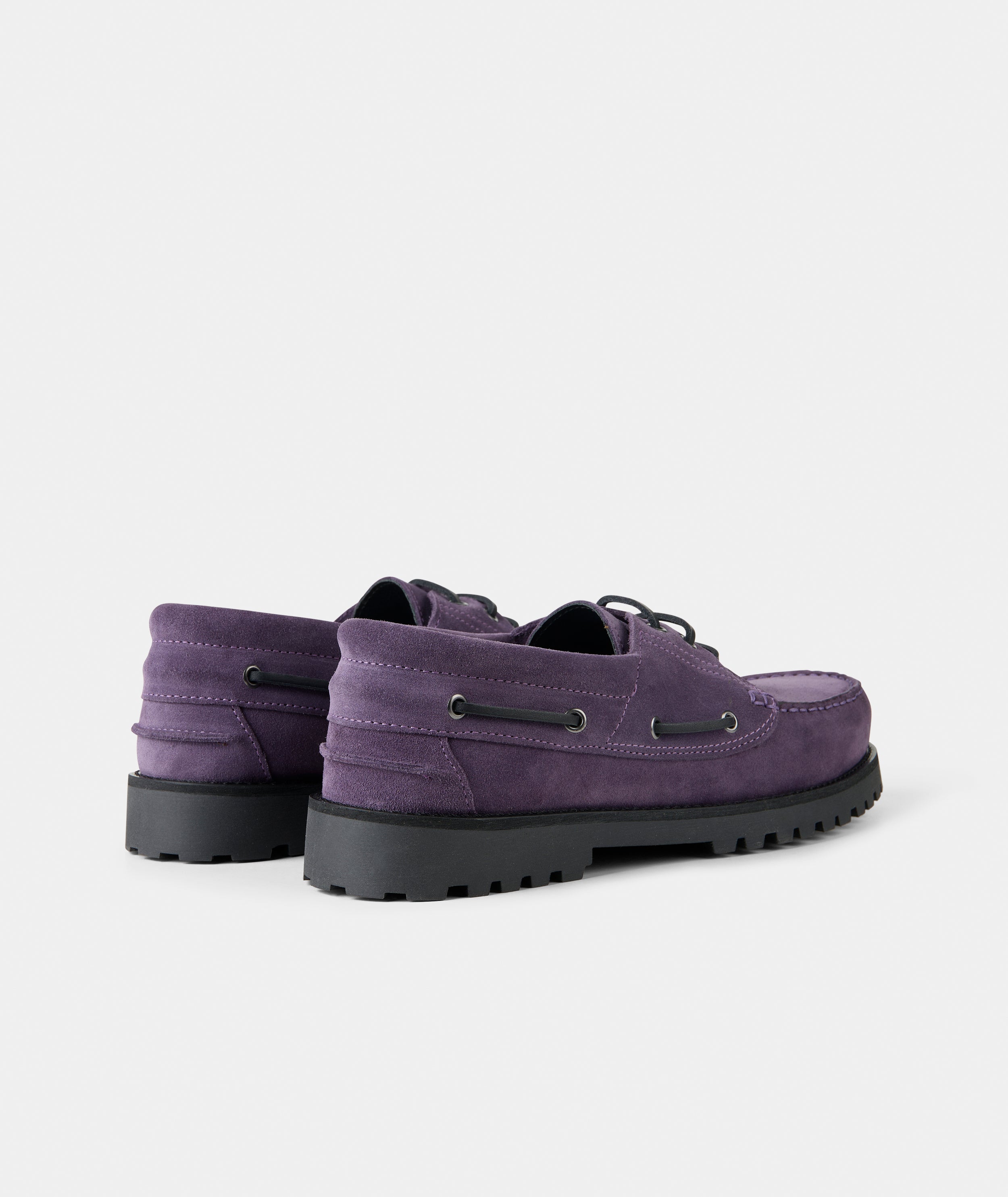 GARMENT PROJECT MAN Ollie Boat Shoe - Dusty Purple Suede Shoes 730 Dusty Purple