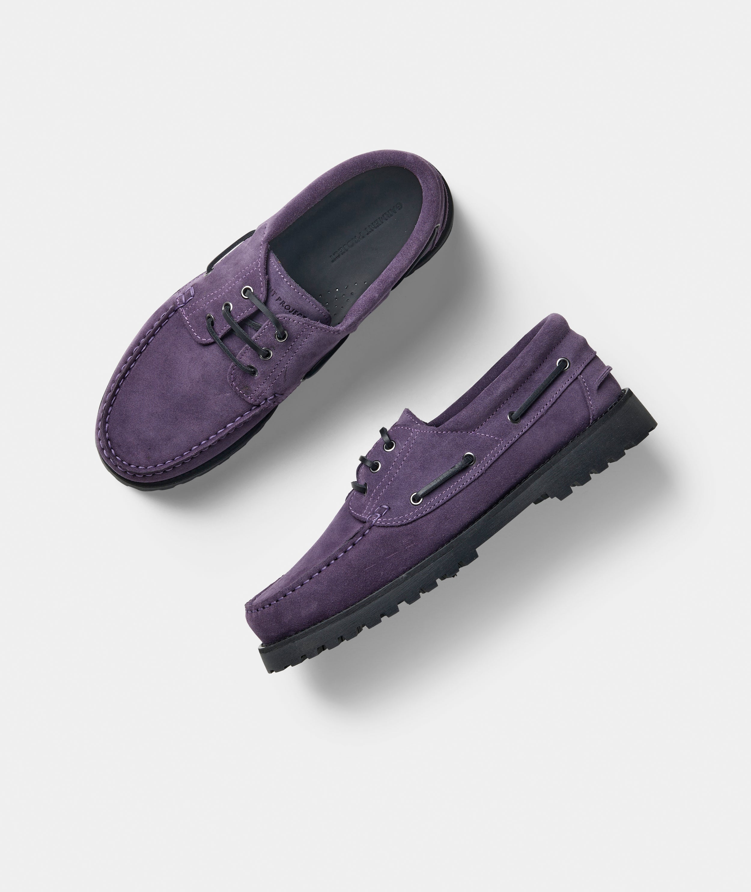 GARMENT PROJECT MAN Ollie Boat Shoe - Dusty Purple Suede Shoes 730 Dusty Purple