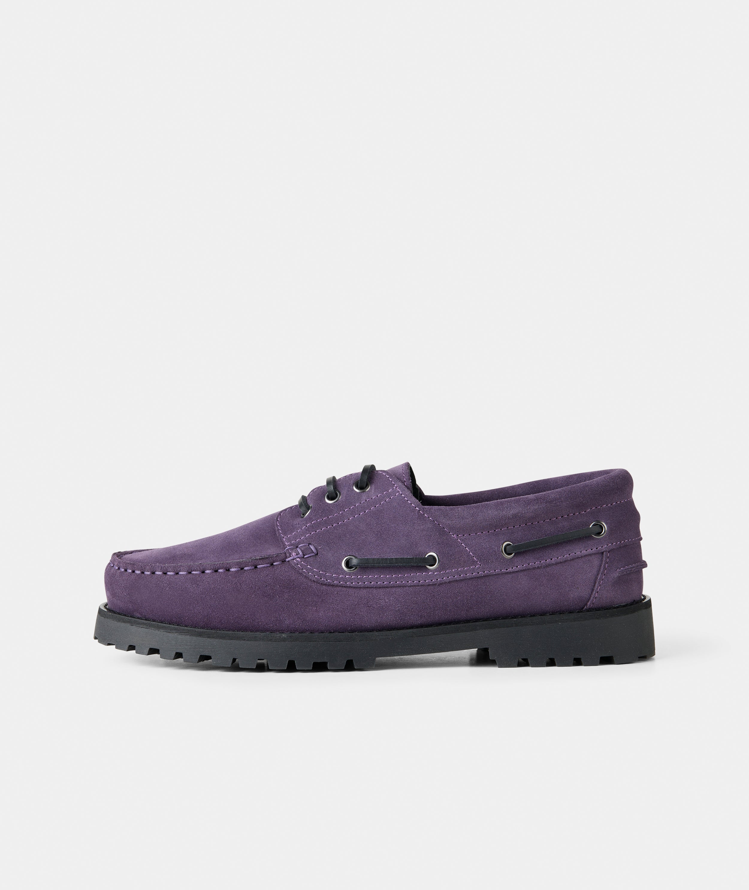 GARMENT PROJECT MAN Ollie Boat Shoe - Dusty Purple Suede Shoes 730 Dusty Purple