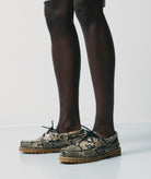 GARMENT PROJECT MAN Ollie Boat Shoe - Earth Snake Leather Shoes 260 Earth