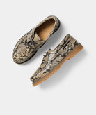 GARMENT PROJECT MAN Ollie Boat Shoe - Earth Snake Leather Shoes 260 Earth