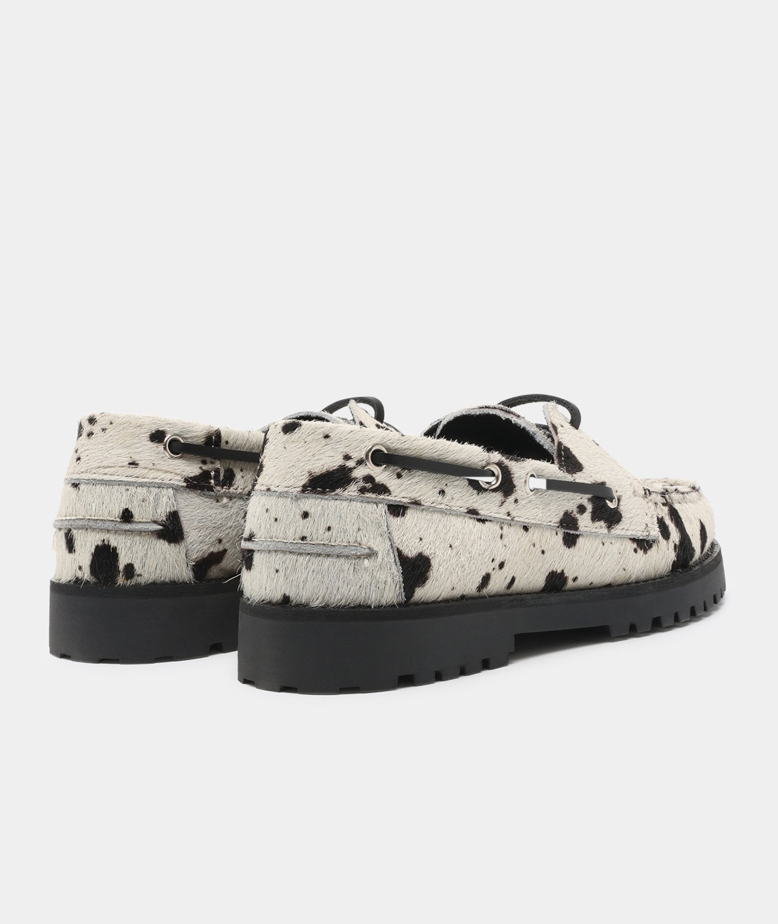 GARMENT PROJECT WMNS Ollie Boat Shoe - Hairy Cow Leather Shoes 4000 Cow
