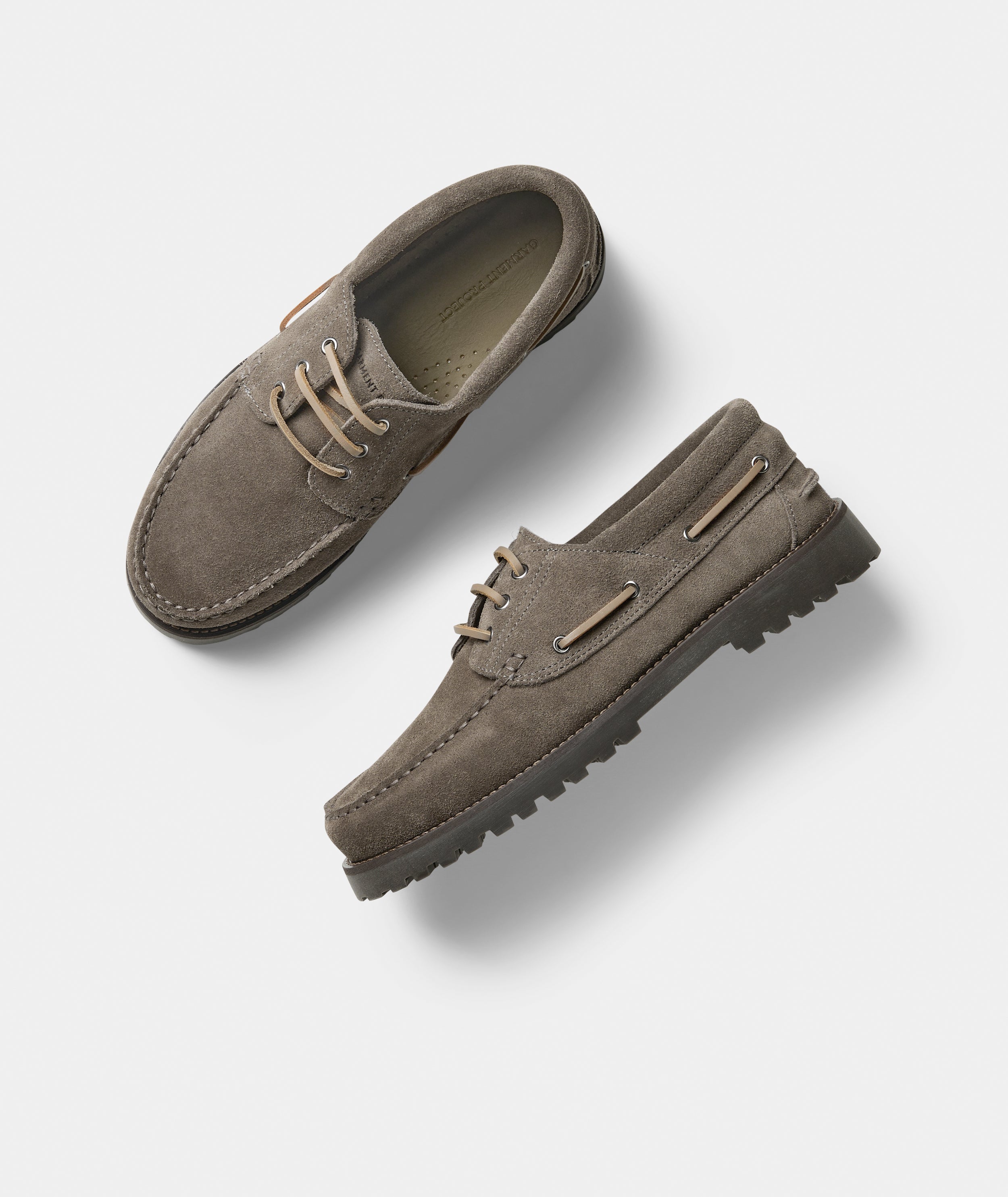 GARMENT PROJECT MAN Ollie Boat Shoe - Truffle Suede Shoes 265 Truffle