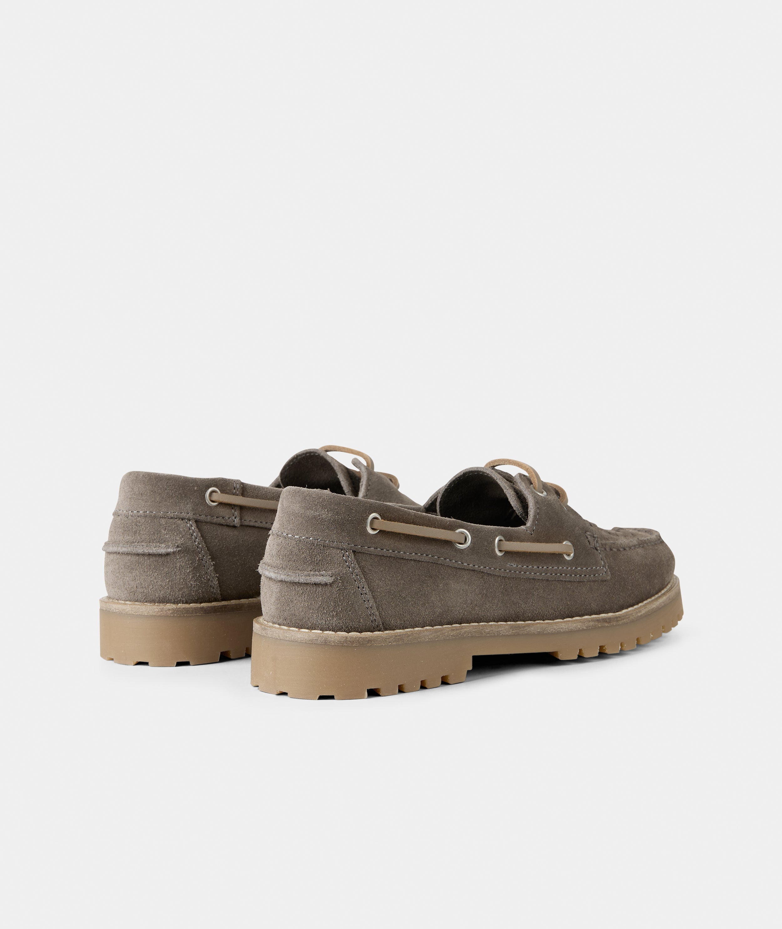 GARMENT PROJECT WMNS Ollie Boat Shoe - Truffle Suede Braided Shoes