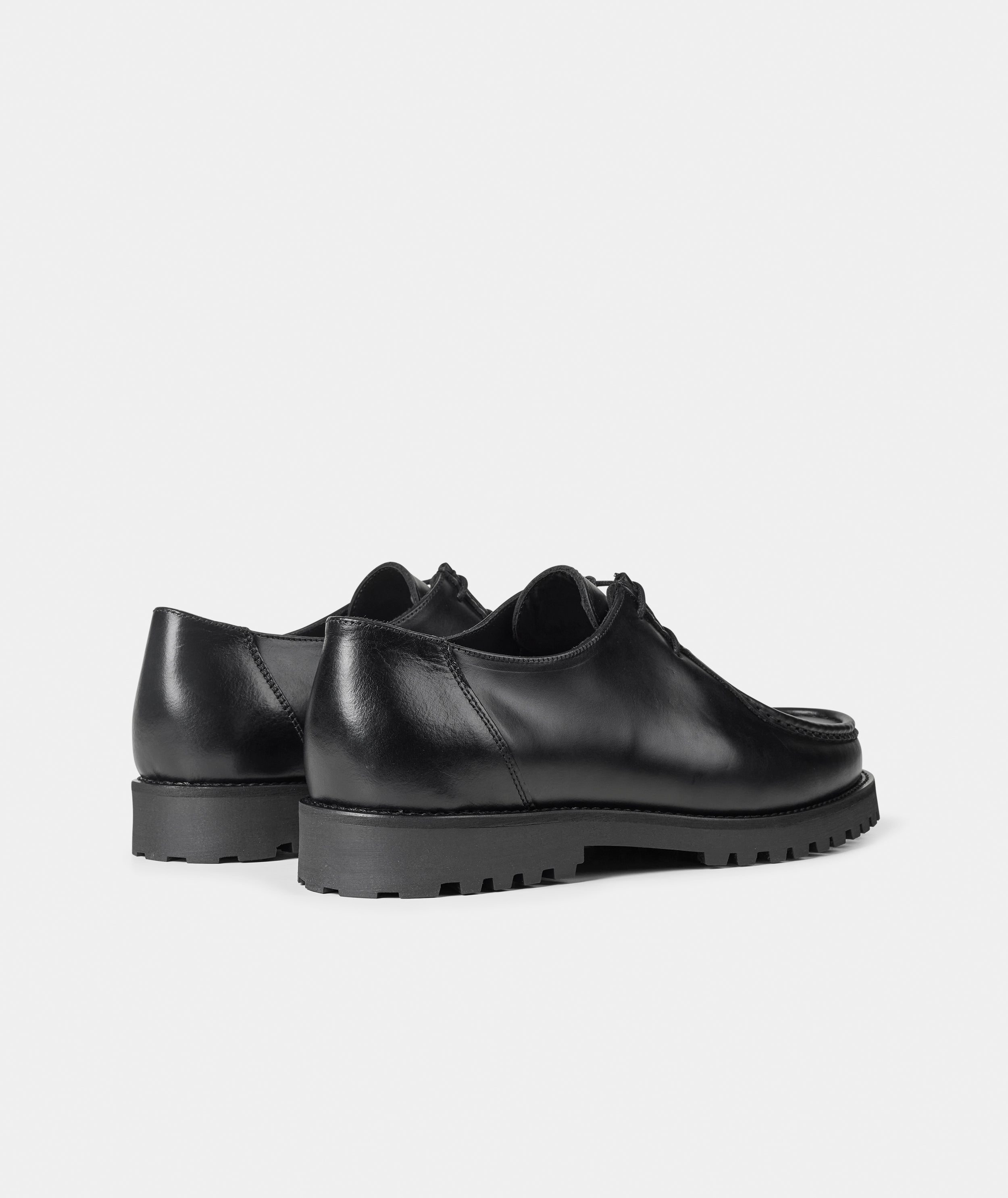 GARMENT PROJECT MAN Ollie Moc Toe - Black Leather Shoes 999 Black