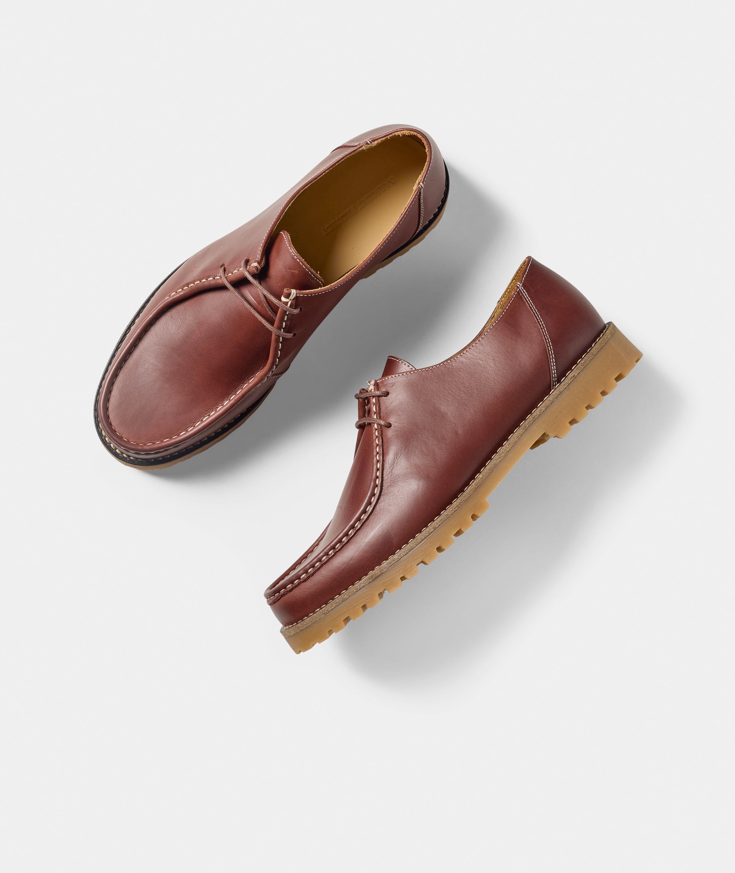 GARMENT PROJECT MAN Ollie Moc Toe - Brown Leather Shoes 800 Brown