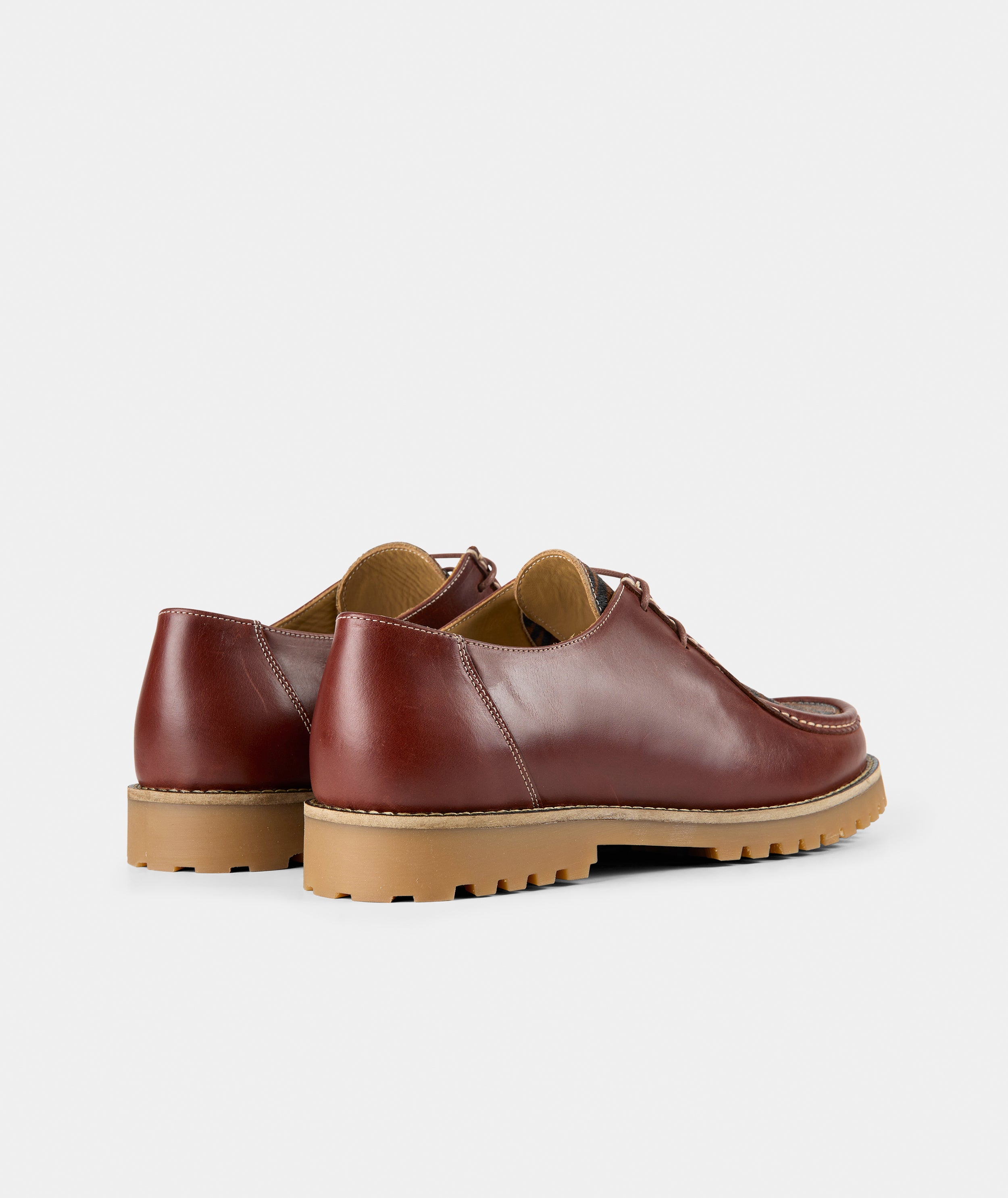 GARMENT PROJECT MAN Ollie Moc Toe - Brown Leather/Brown Zebra Pony Hair Shoes 800 Brown