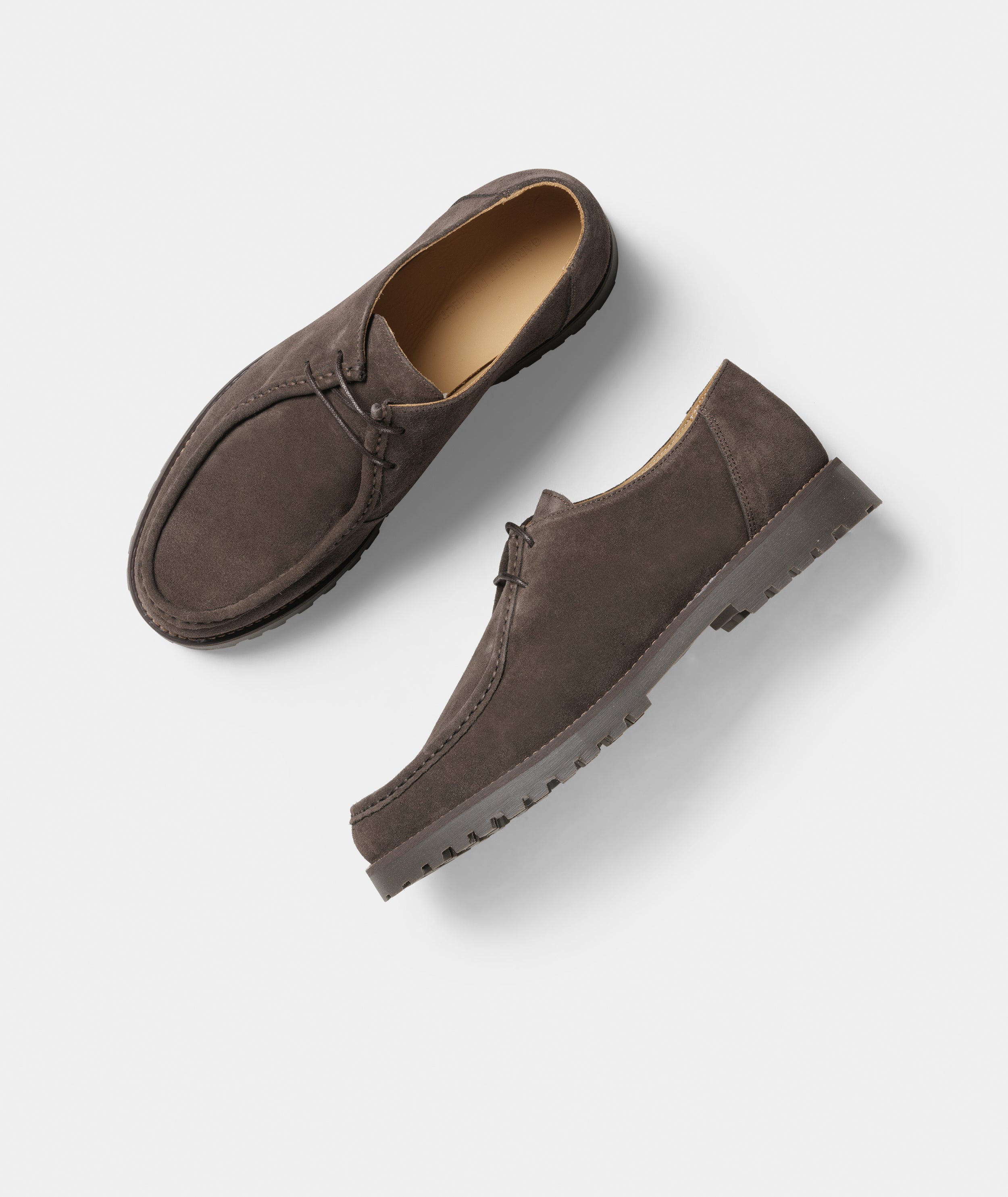 GARMENT PROJECT MAN Ollie Moc Toe - Brown Suede Shoes 800 Brown