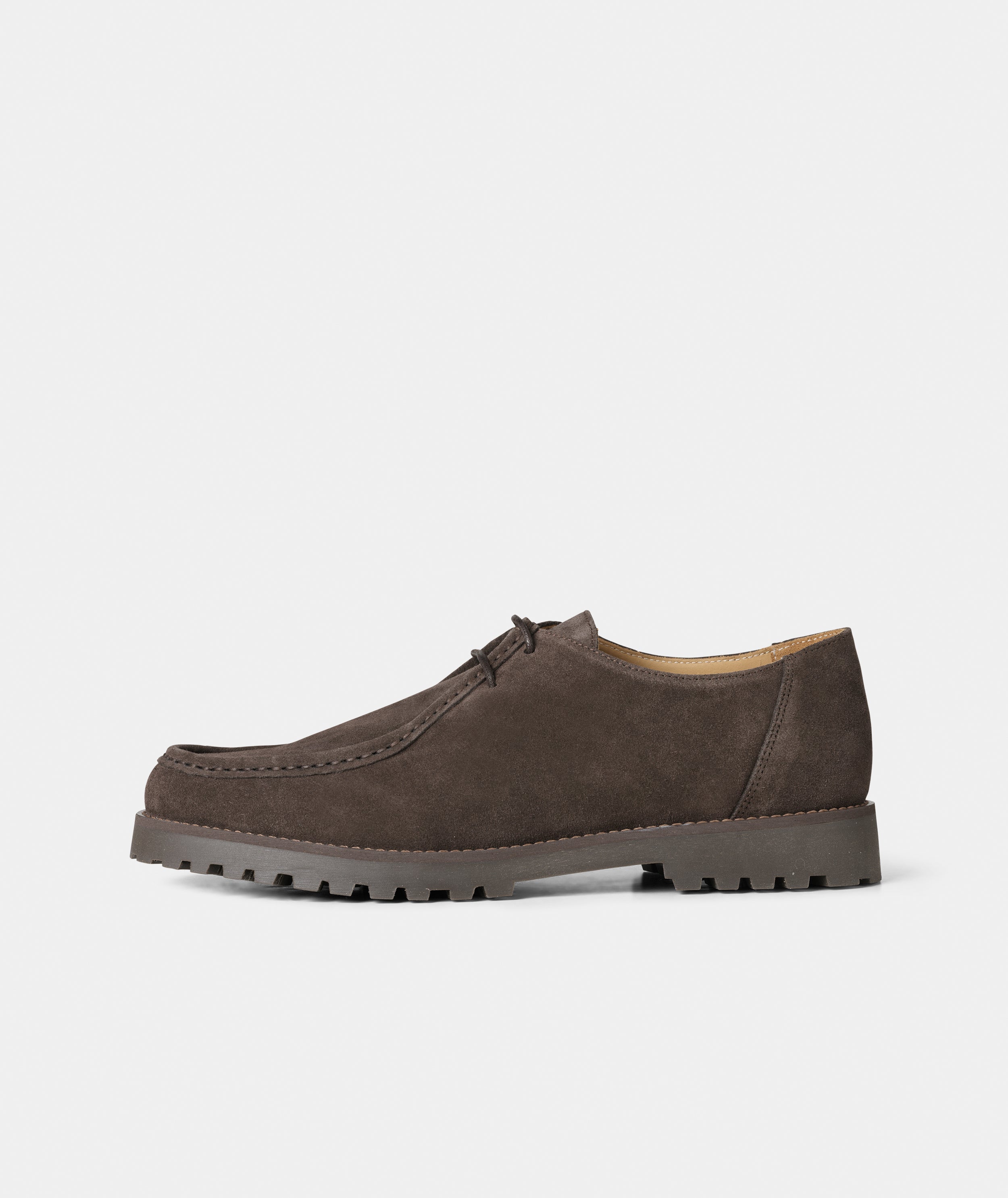 GARMENT PROJECT MAN Ollie Moc Toe - Brown Suede Shoes 800 Brown