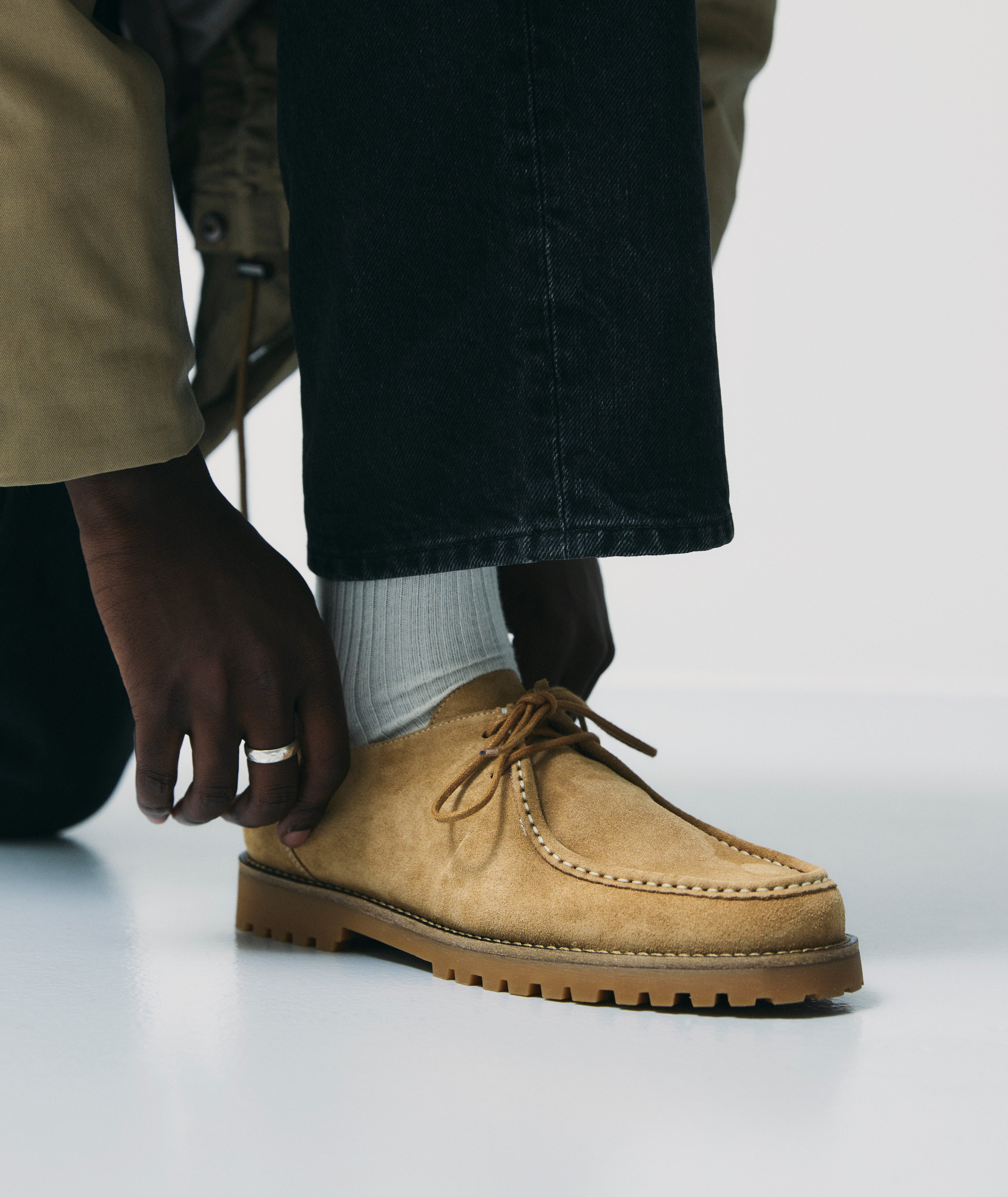 GARMENT PROJECT MAN Ollie Moc Toe - Earth Suede Shoes 260 Earth