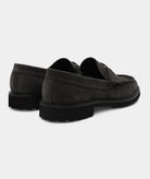 GARMENT PROJECT MAN Penny Loafer - Charcoal Suede Loafer 445 Charcoal