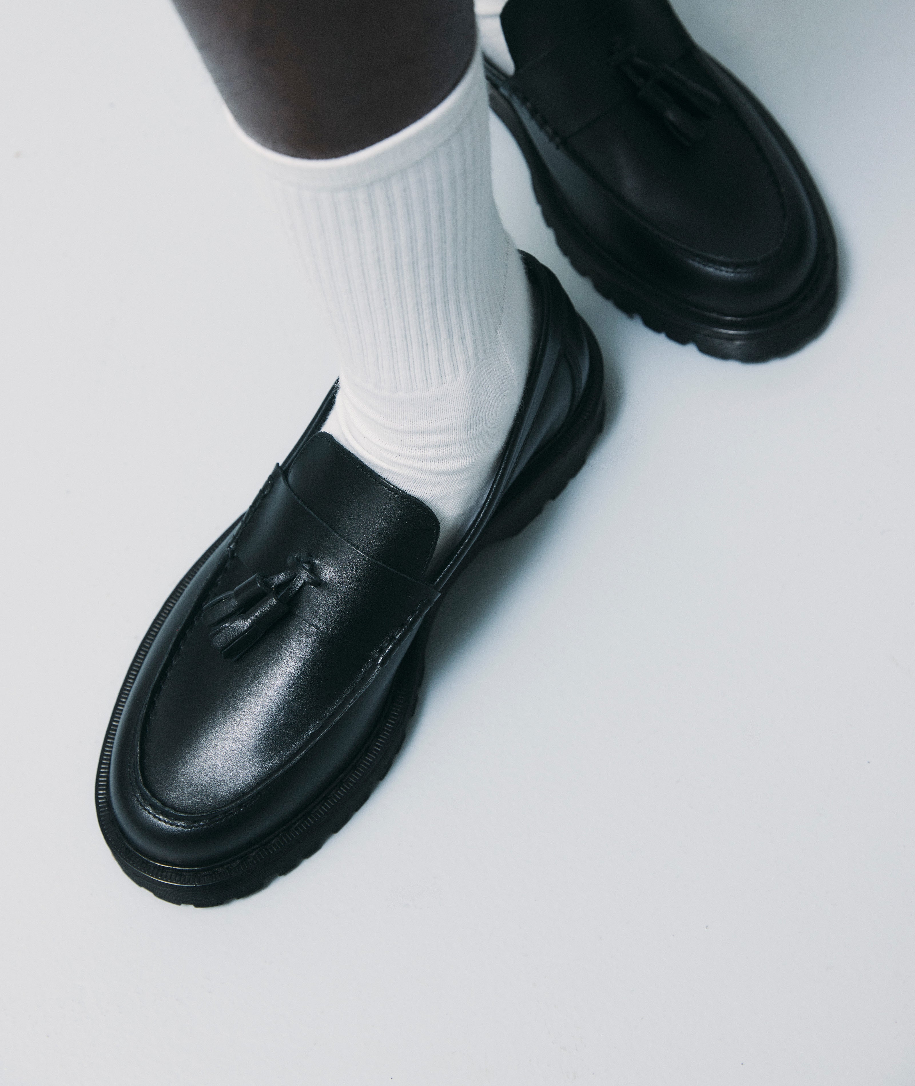 GARMENT PROJECT MAN Pete Loafer - Black Leather Loafer 999 Black
