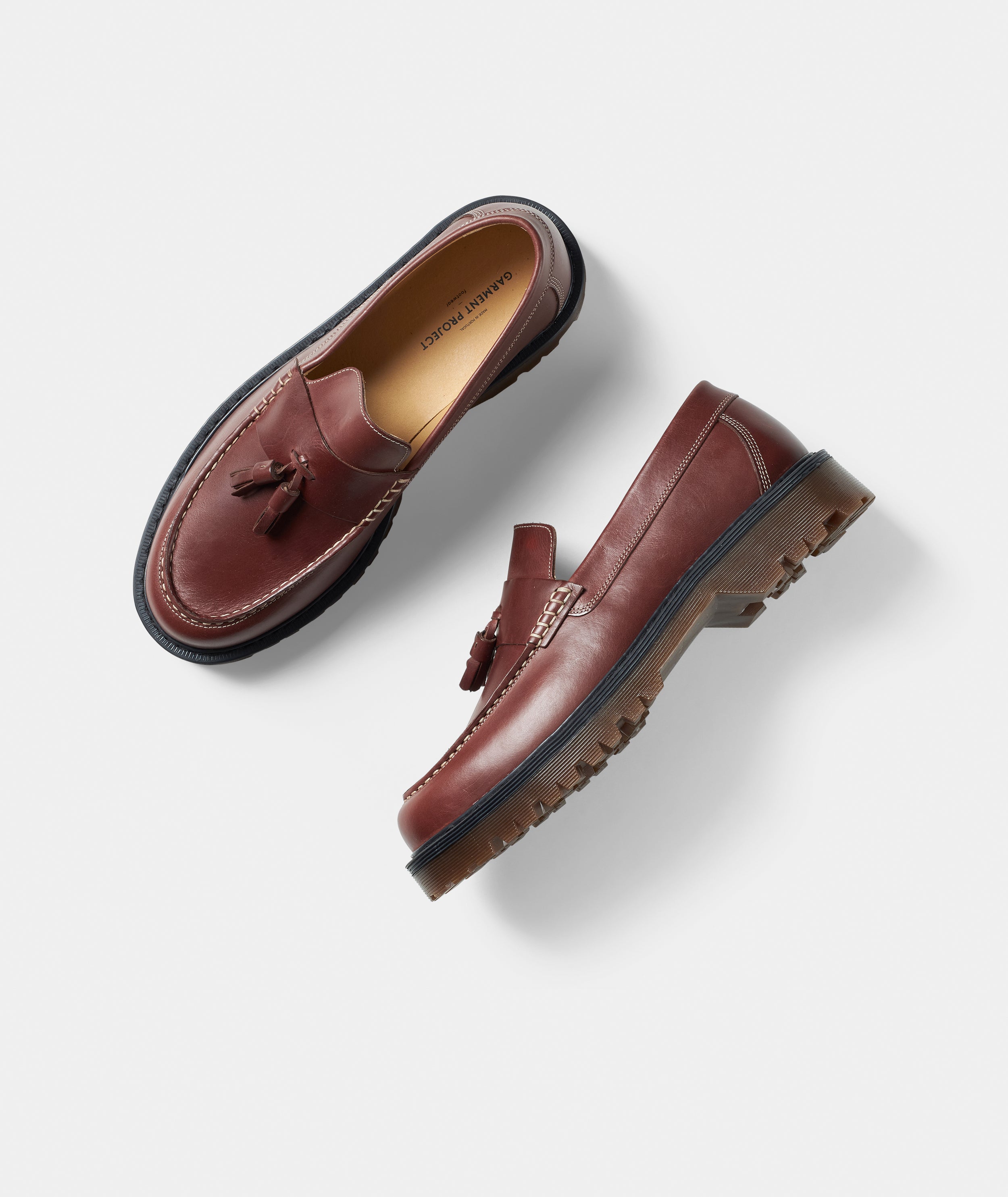GARMENT PROJECT MAN Pete Loafer - Brown Leather Loafer 800 Brown