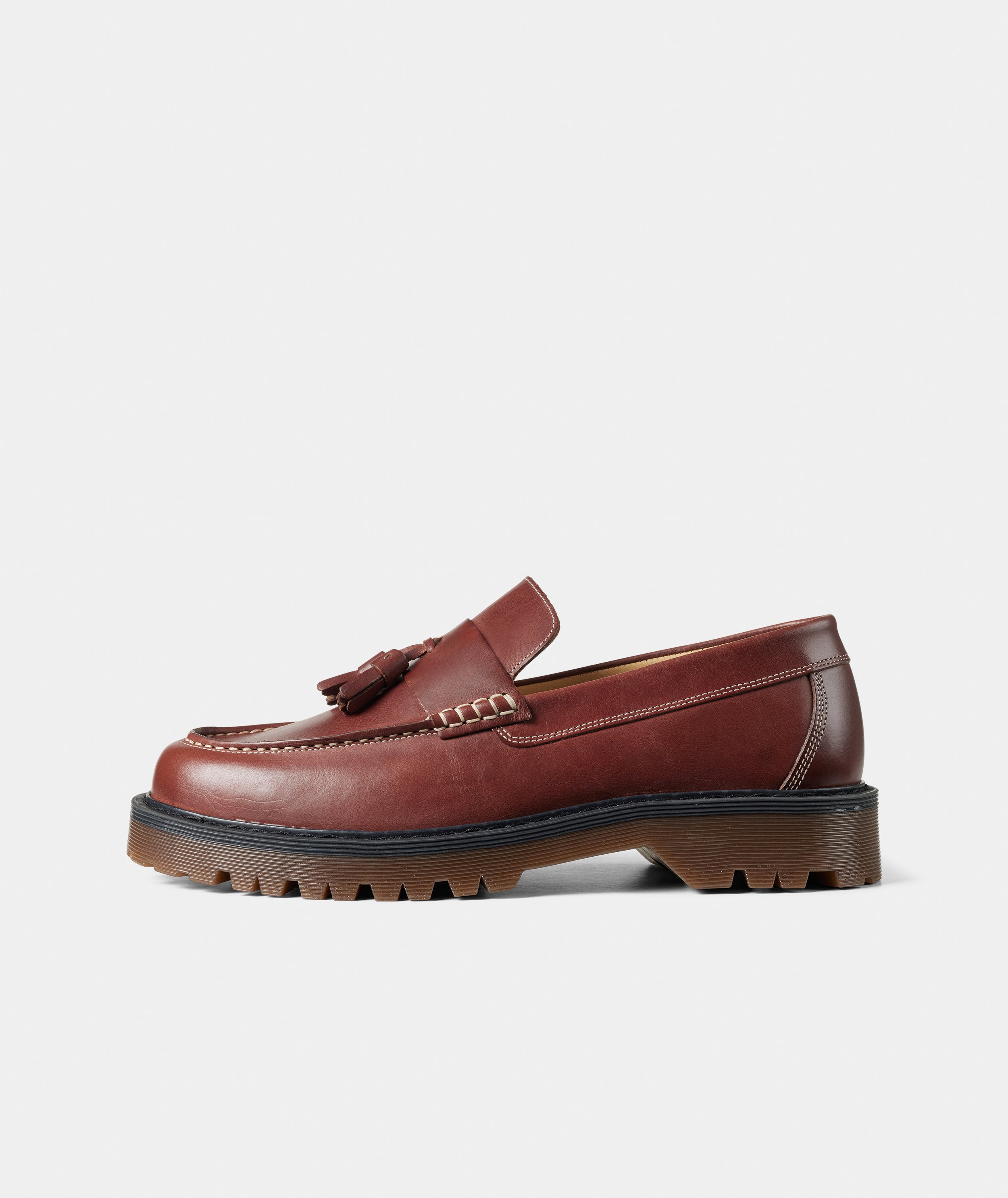 GARMENT PROJECT MAN Pete Loafer - Brown Leather Loafer 800 Brown