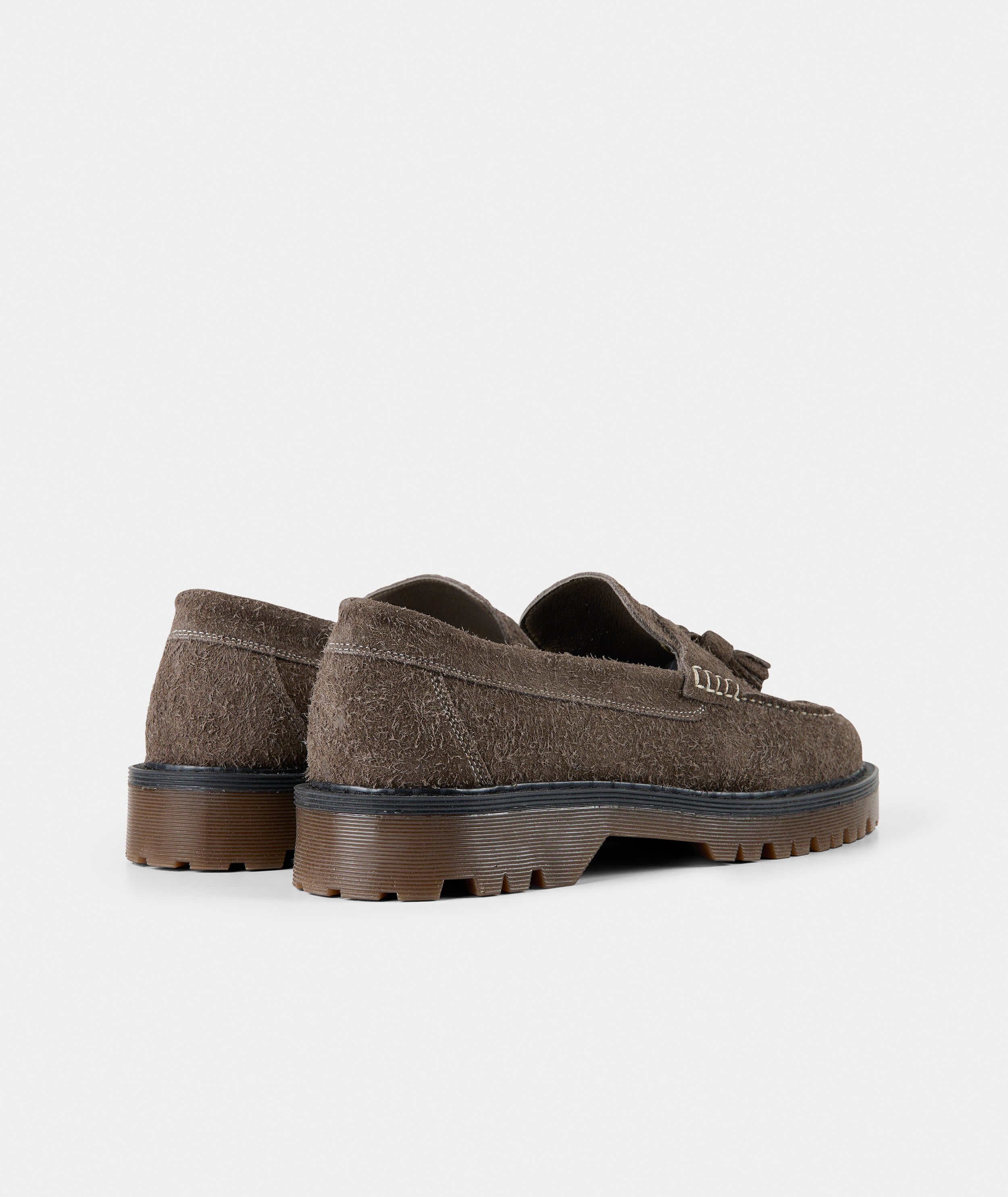 GARMENT PROJECT MAN Pete Loafer - Elephant Hairy Suede Loafer 460 Elephant