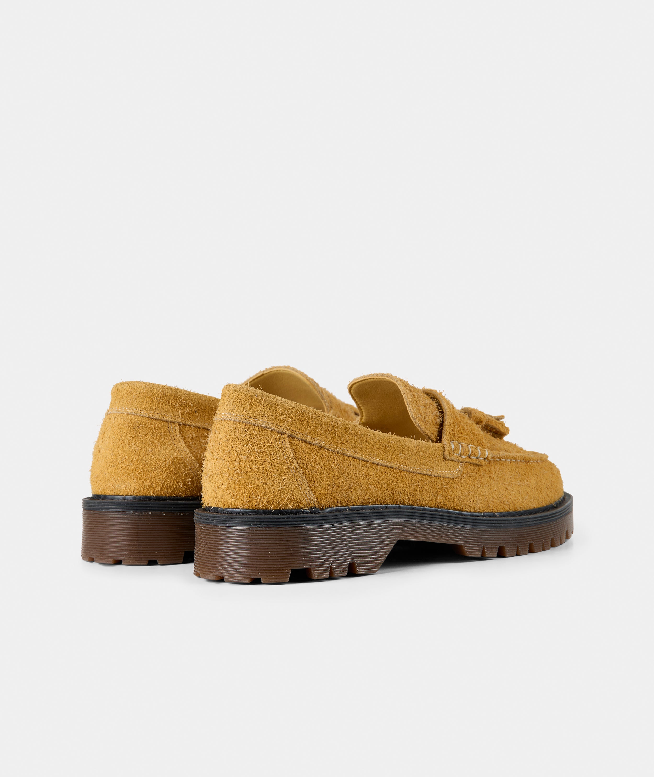 GARMENT PROJECT MAN Pete Loafer - Honey Hairy Suede Loafer 340 Honey