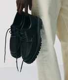 GARMENT PROJECT MAN Pete Moc Toe - Black Leather Shoes 999 Black