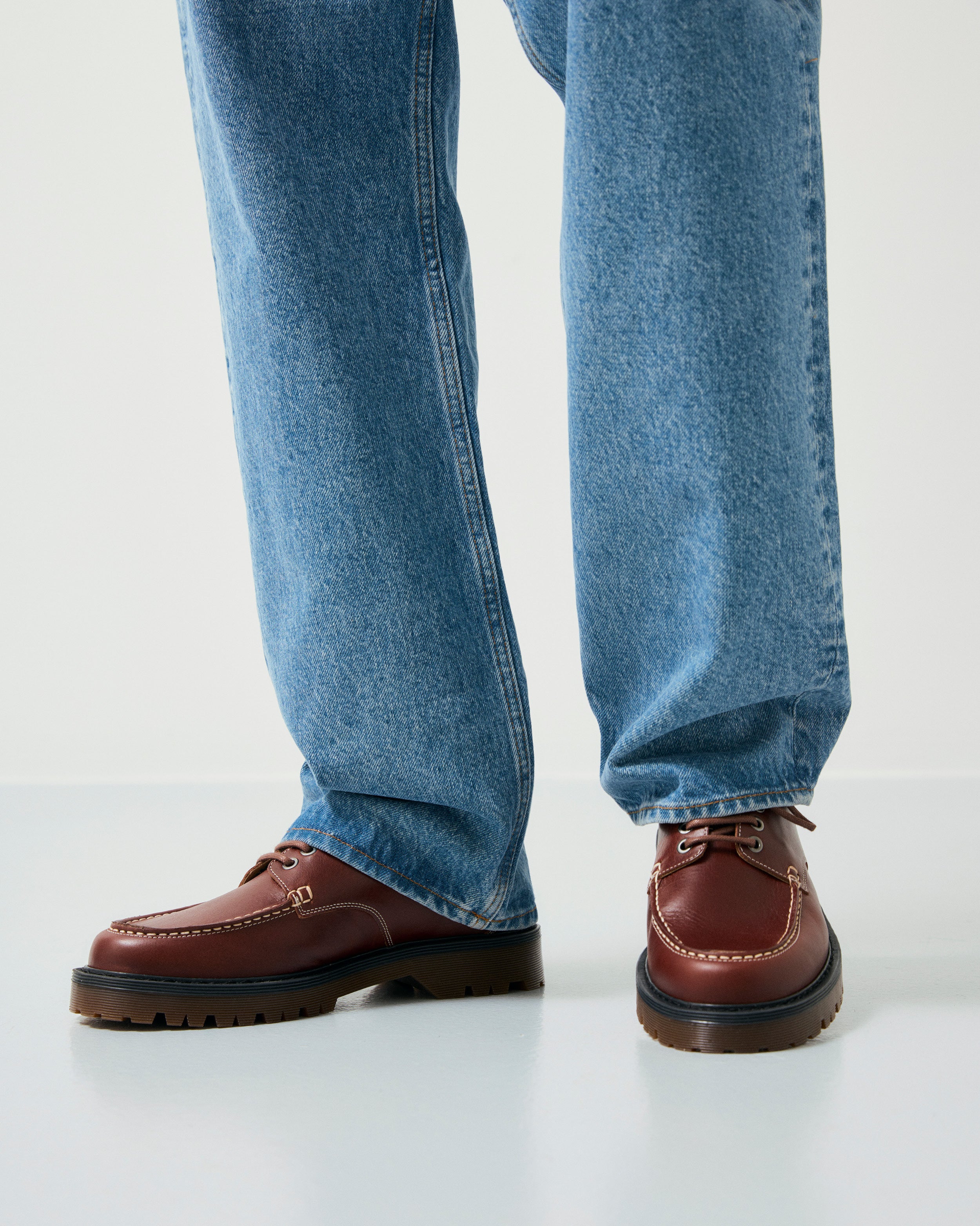 GARMENT PROJECT MAN Pete Moc Toe - Brown Leather Shoes 800 Brown