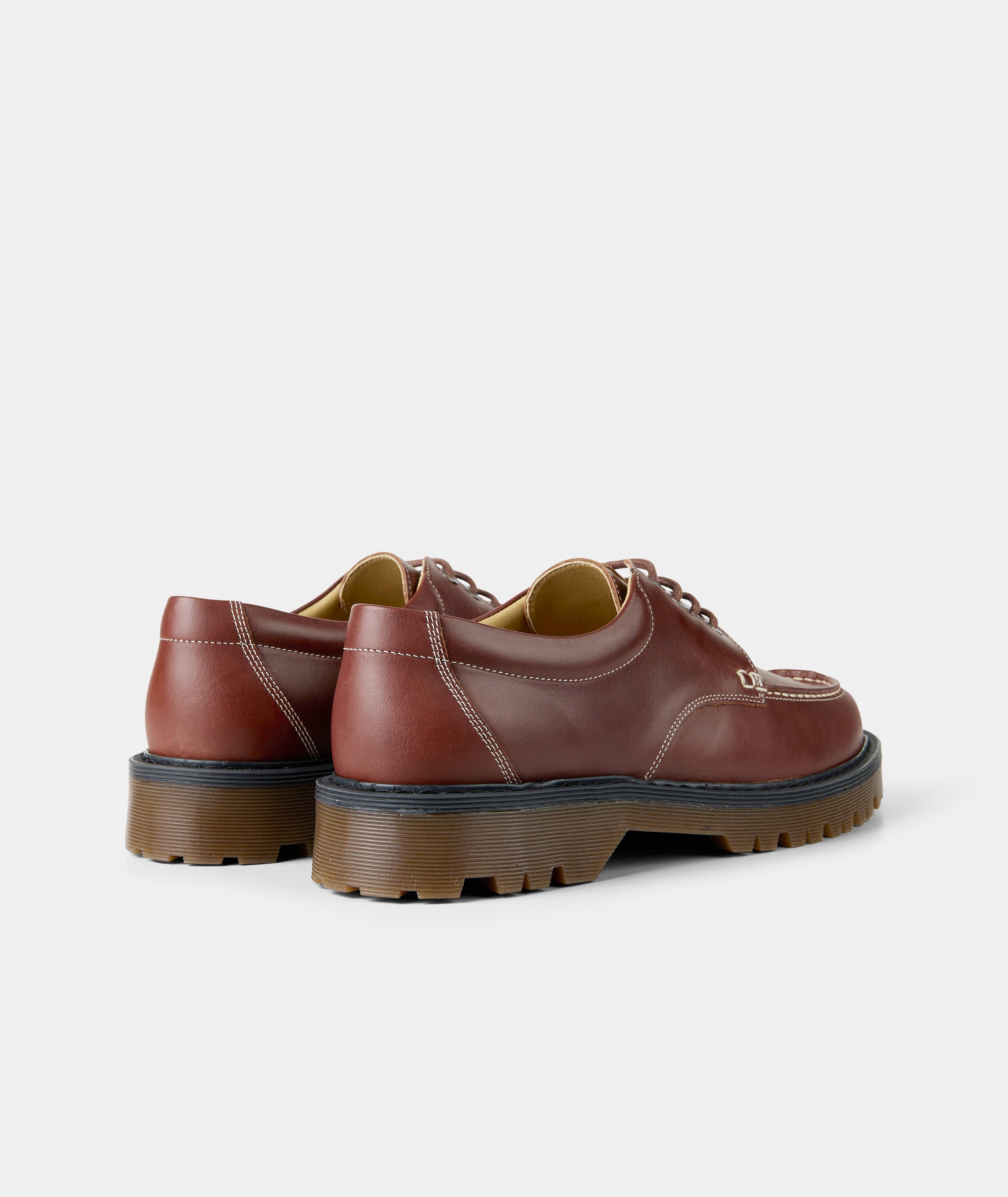 GARMENT PROJECT MAN Pete Moc Toe - Brown Leather Shoes 800 Brown