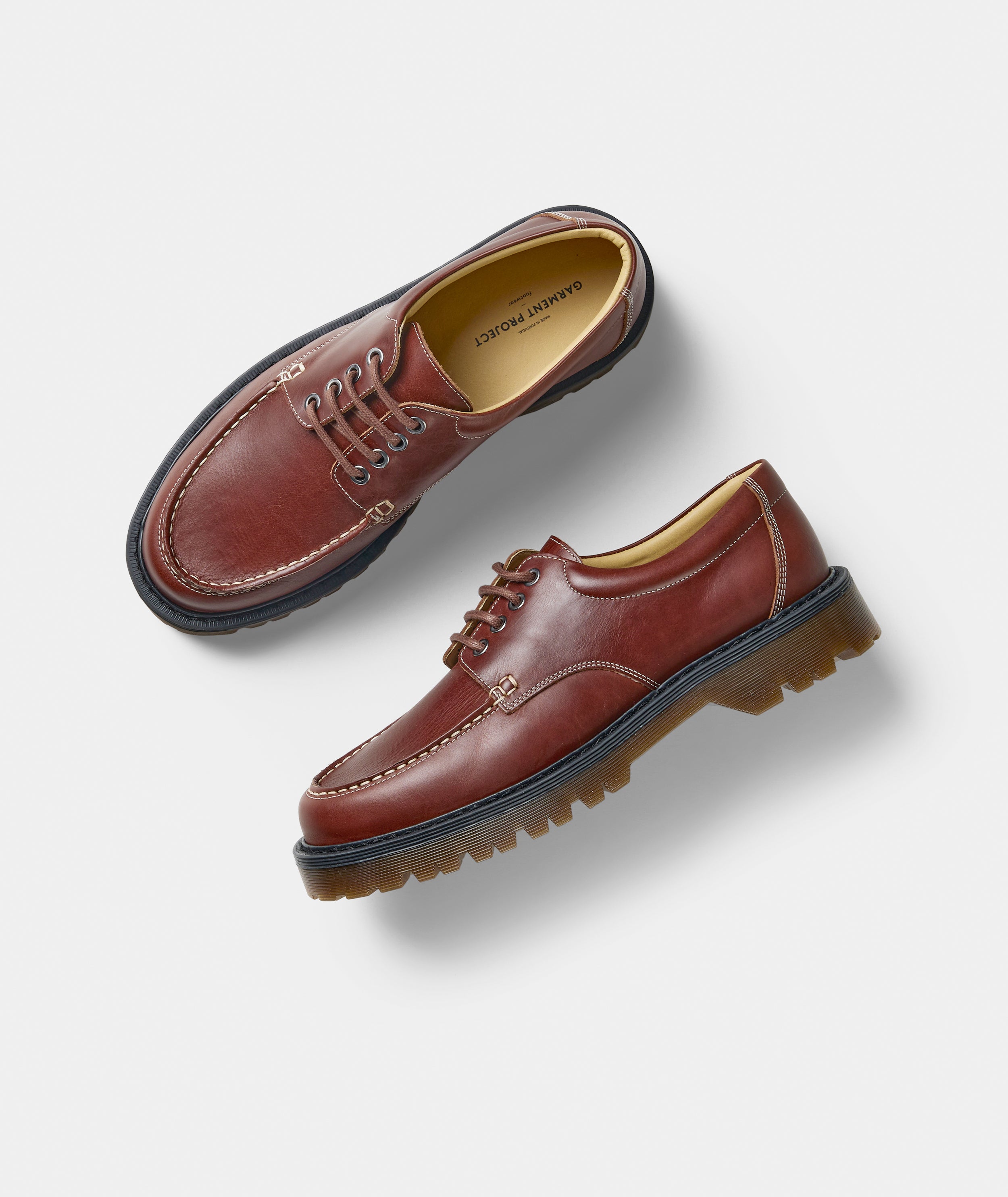 GARMENT PROJECT MAN Pete Moc Toe - Brown Leather Shoes 800 Brown