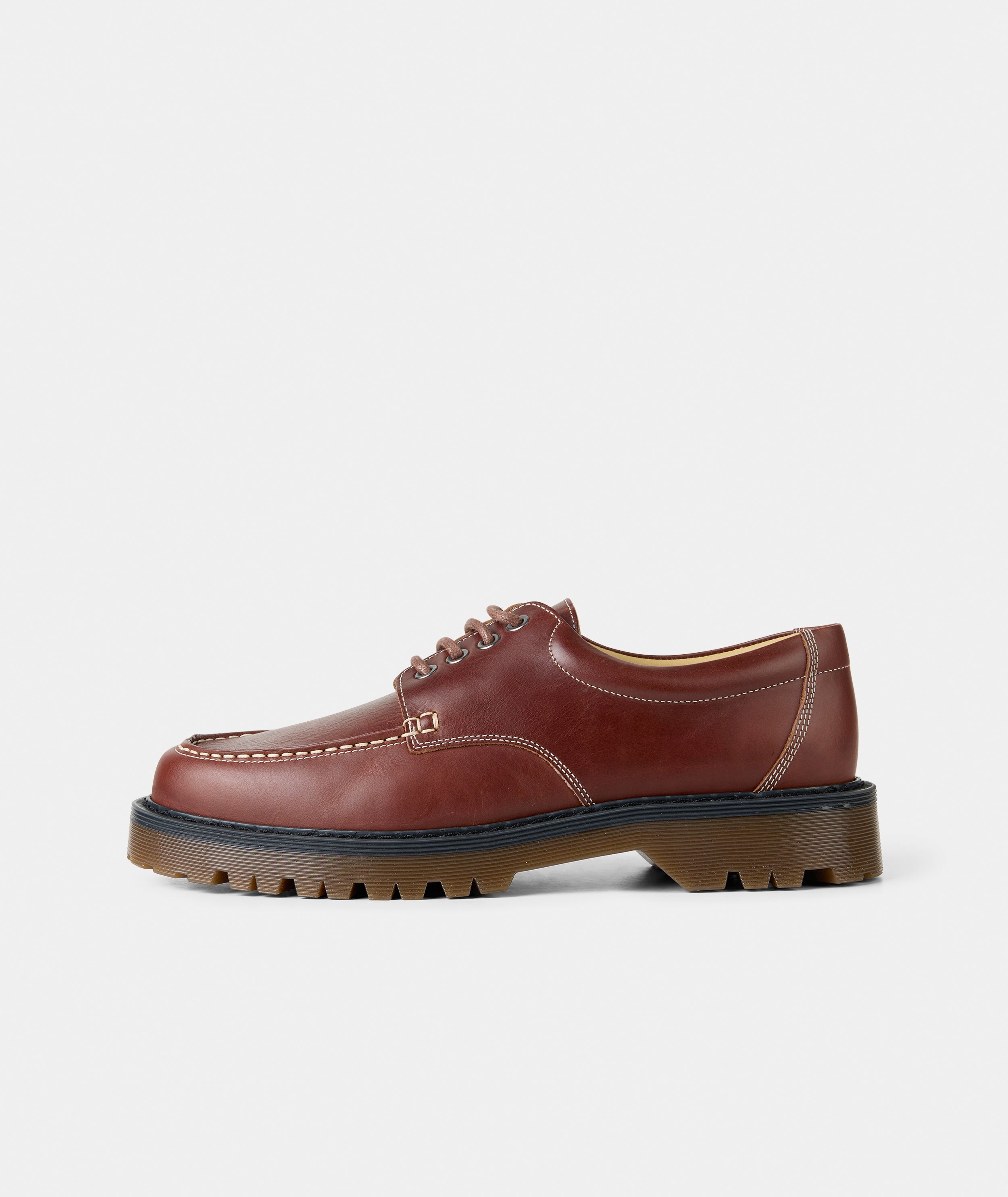 GARMENT PROJECT MAN Pete Moc Toe - Brown Leather Shoes 800 Brown