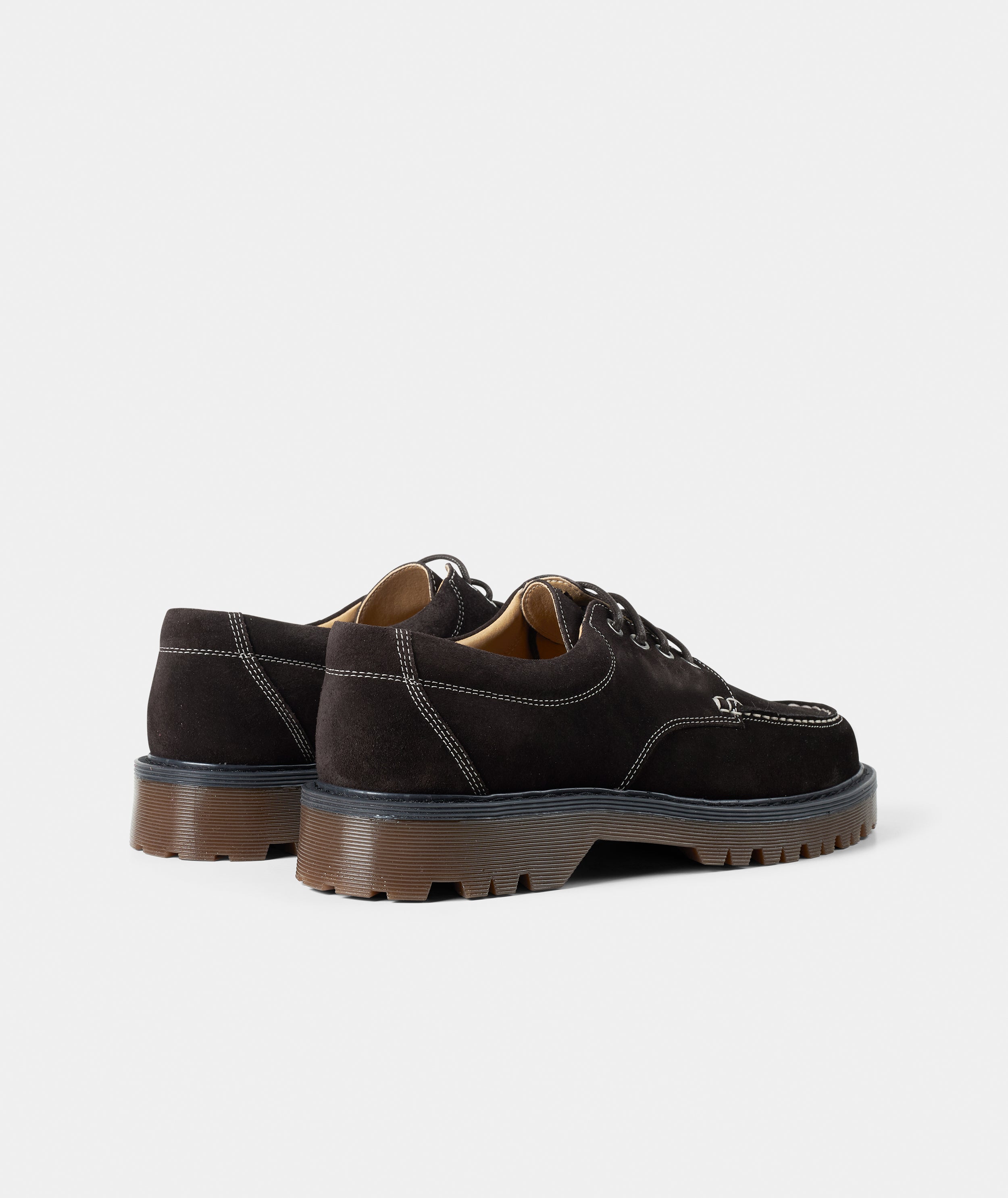 GARMENT PROJECT MAN Pete Moc Toe - Brown Suede Shoes 800 Brown