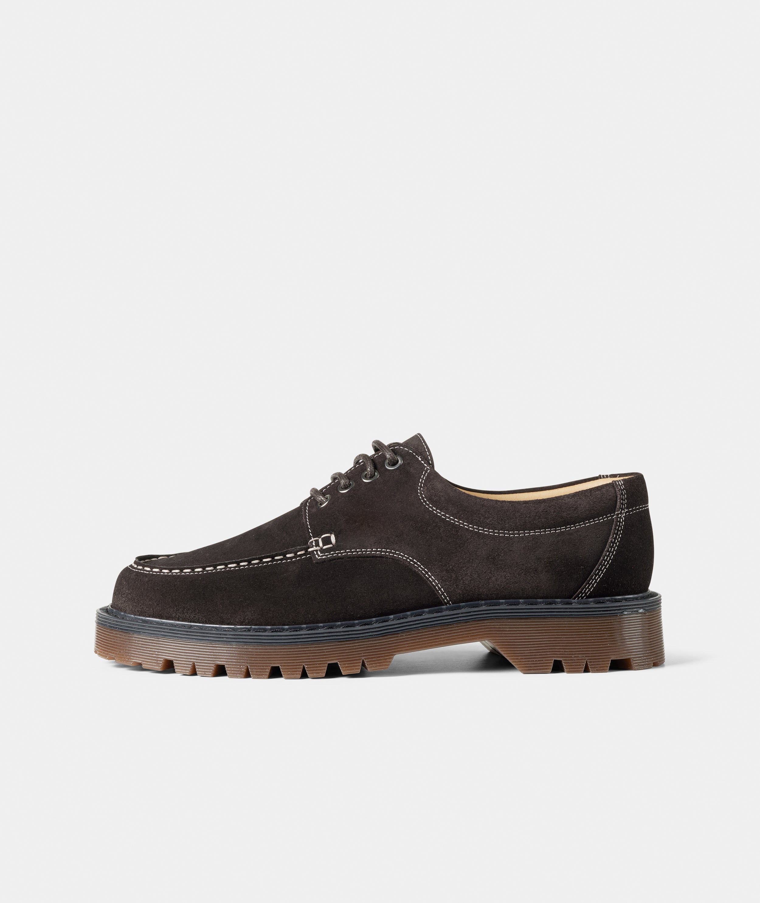 GARMENT PROJECT MAN Pete Moc Toe - Brown Suede Shoes 800 Brown