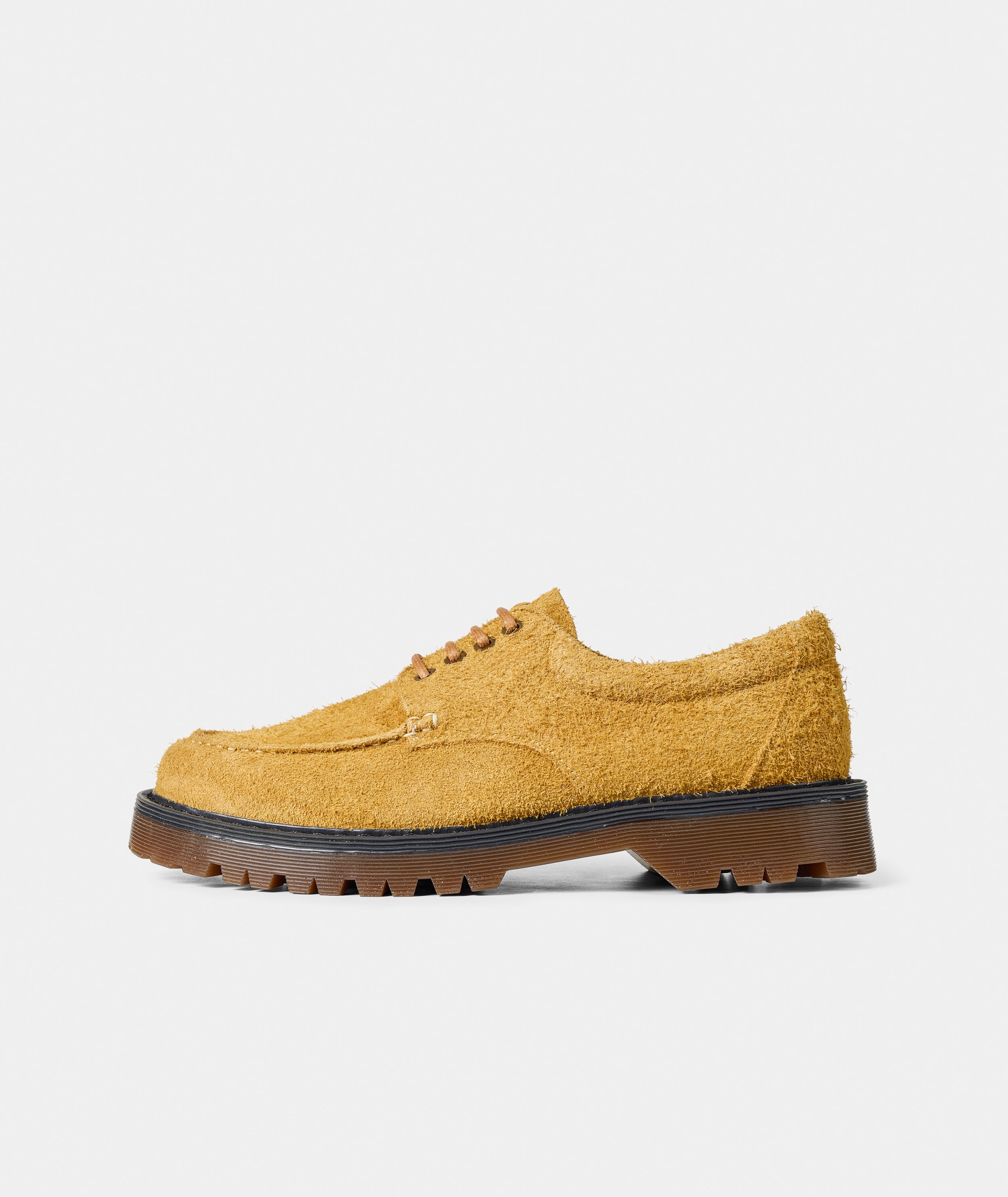 GARMENT PROJECT MAN Pete Moc Toe - Honey Hairy Suede Shoes 340 Honey
