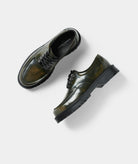 GARMENT PROJECT MAN Pete Moc Toe Lux - Dark Green Three Toned Polido Shoes 215 Dark Green