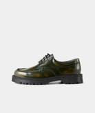GARMENT PROJECT MAN Pete Moc Toe Lux - Dark Green Three Toned Polido Shoes 215 Dark Green