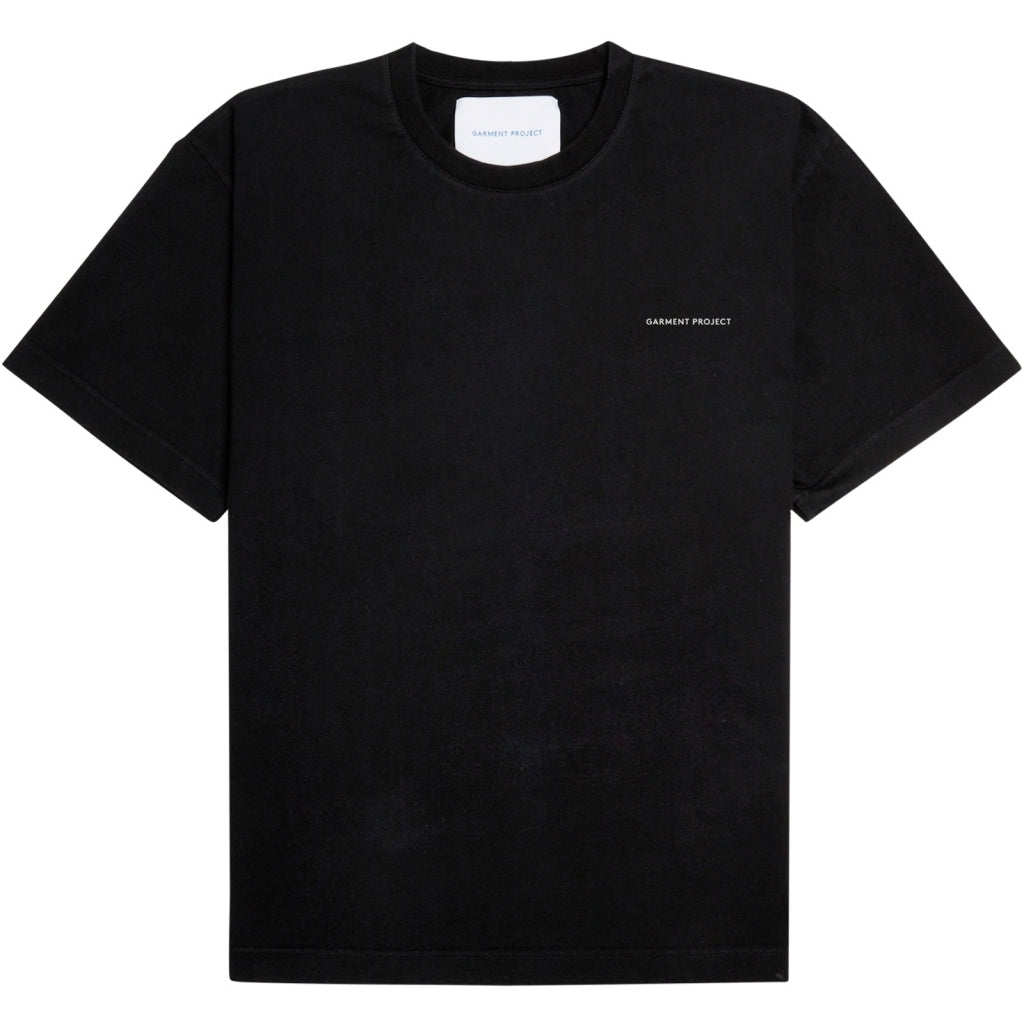 GARMENT PROJECT MAN Regular Fit Logo Tee - Black T-shirt 999 Black