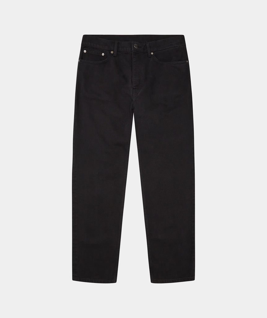 GARMENT PROJECT MAN Regular Five Pocket Jeans - Black Overdyed Jeans 999 Black